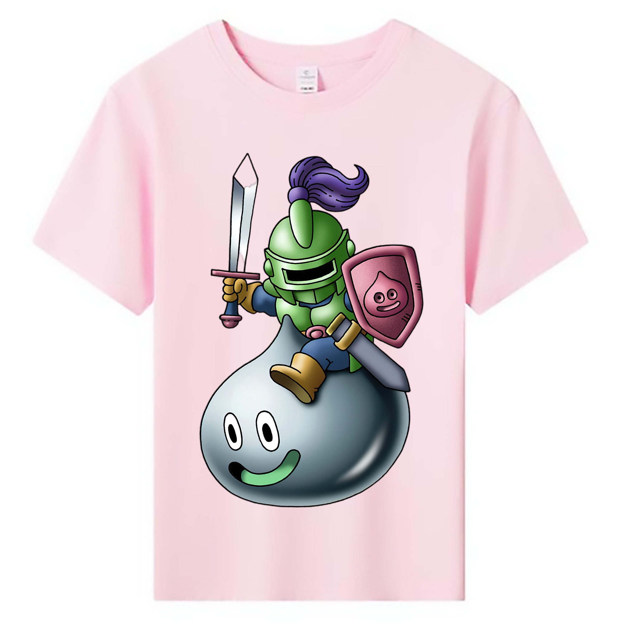 （画像用） ドラゴンクエスト Doragon Kuesuto Dragon Quest 綿100％キッズTシャツ（フロントプリント）