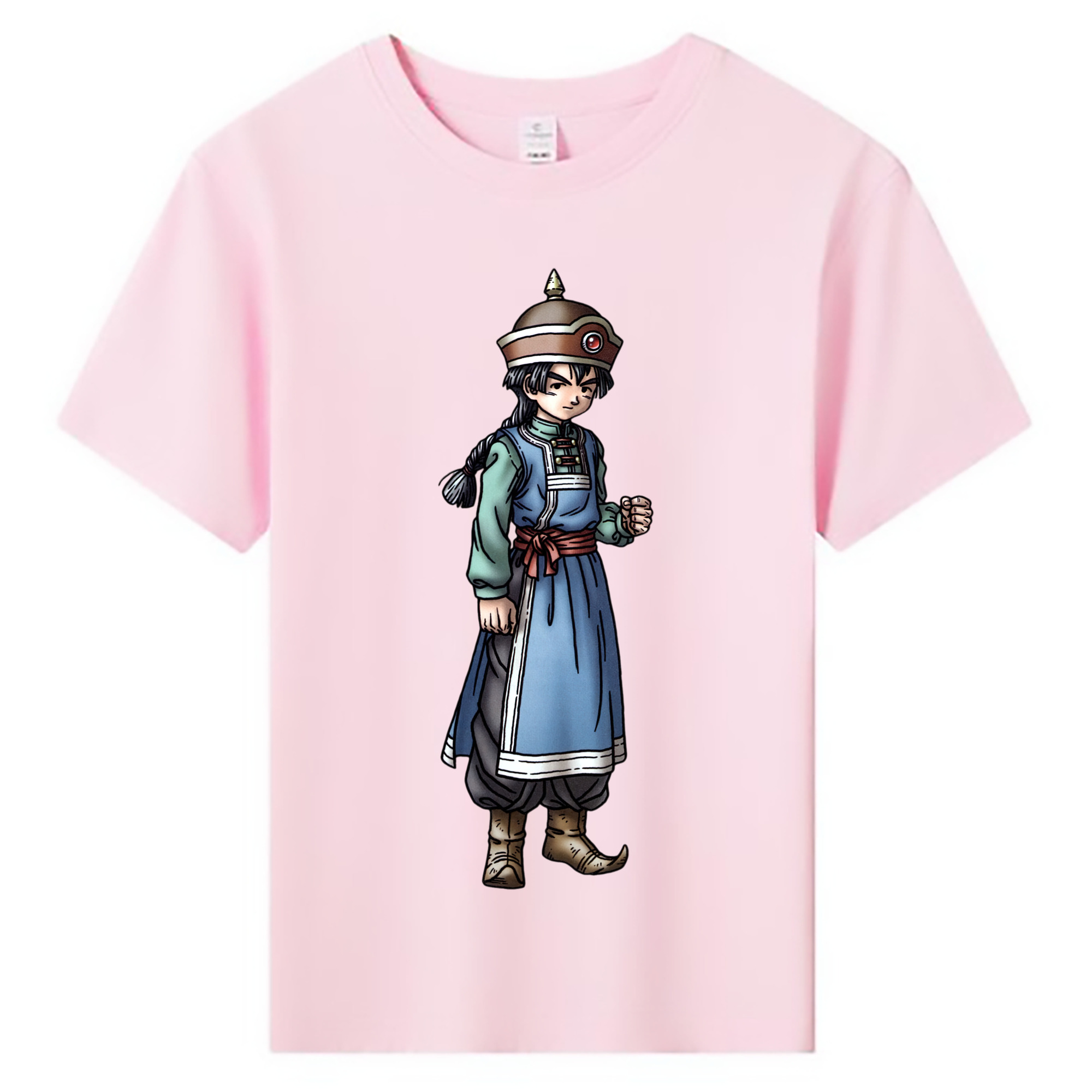 （画像用） ドラゴンクエスト Doragon Kuesuto Dragon Quest 綿100％キッズTシャツ（フロントプリント）