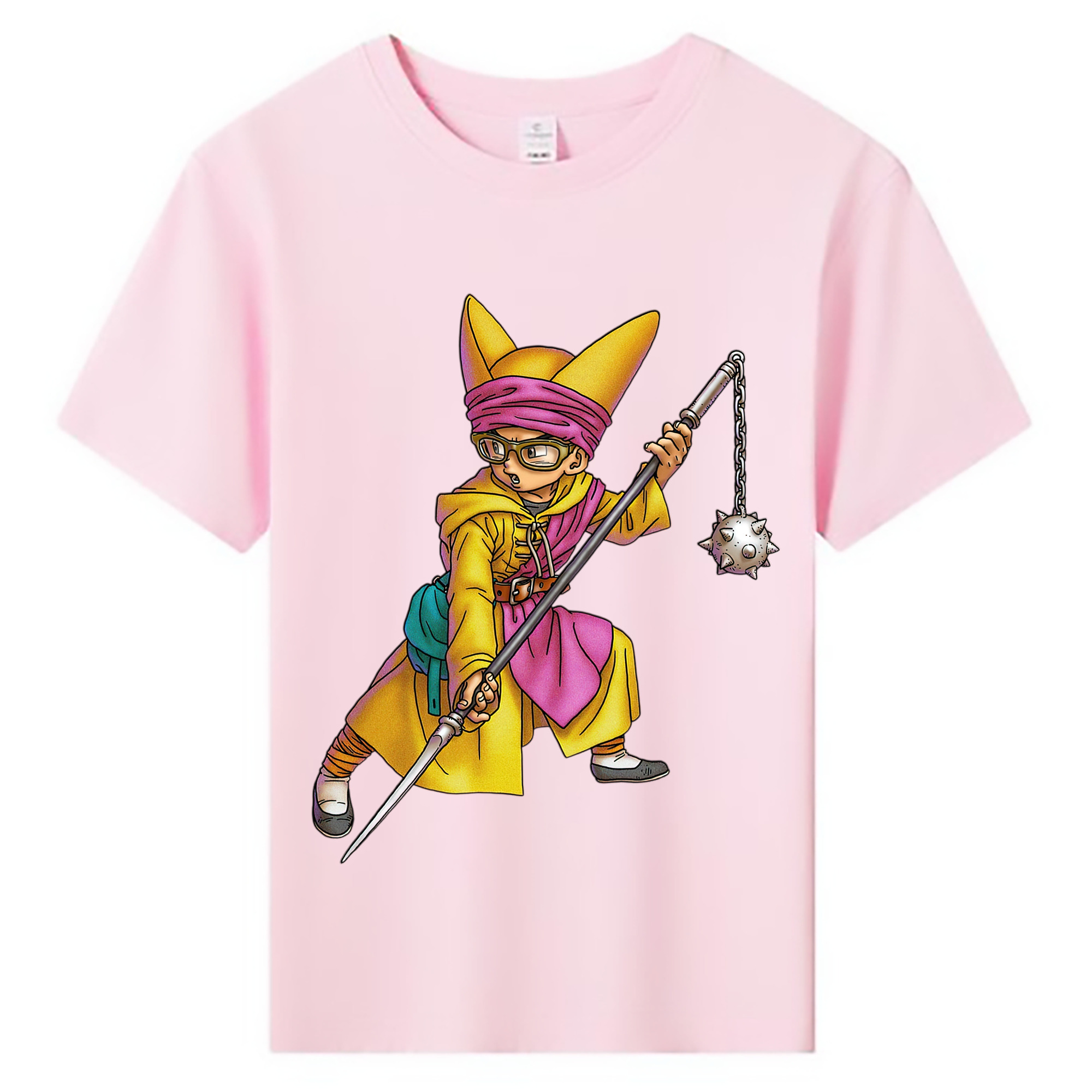 （画像用） ドラゴンクエスト Doragon Kuesuto Dragon Quest 綿100％キッズTシャツ（フロントプリント）