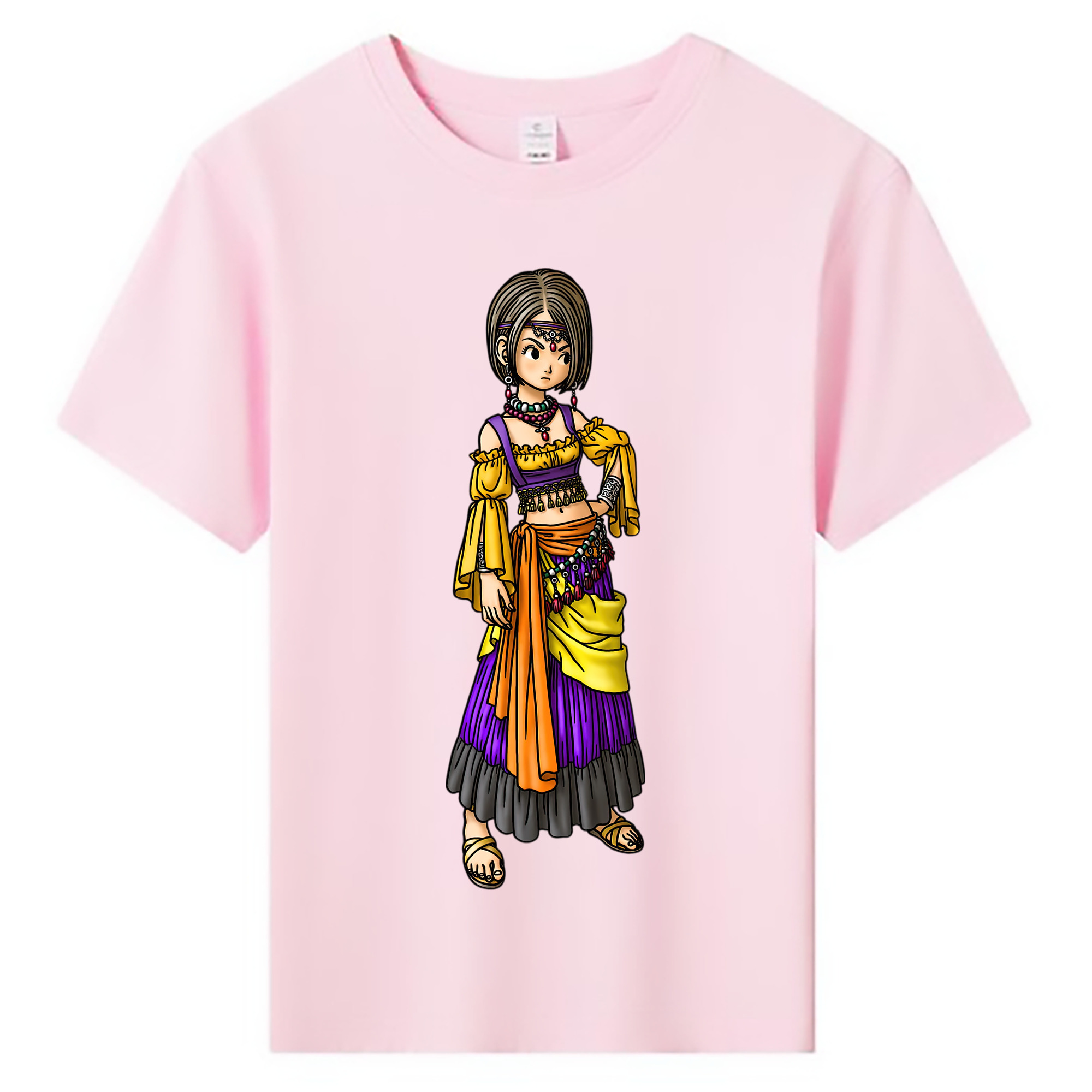 （画像用） ドラゴンクエスト Doragon Kuesuto Dragon Quest 綿100％キッズTシャツ（フロントプリント）