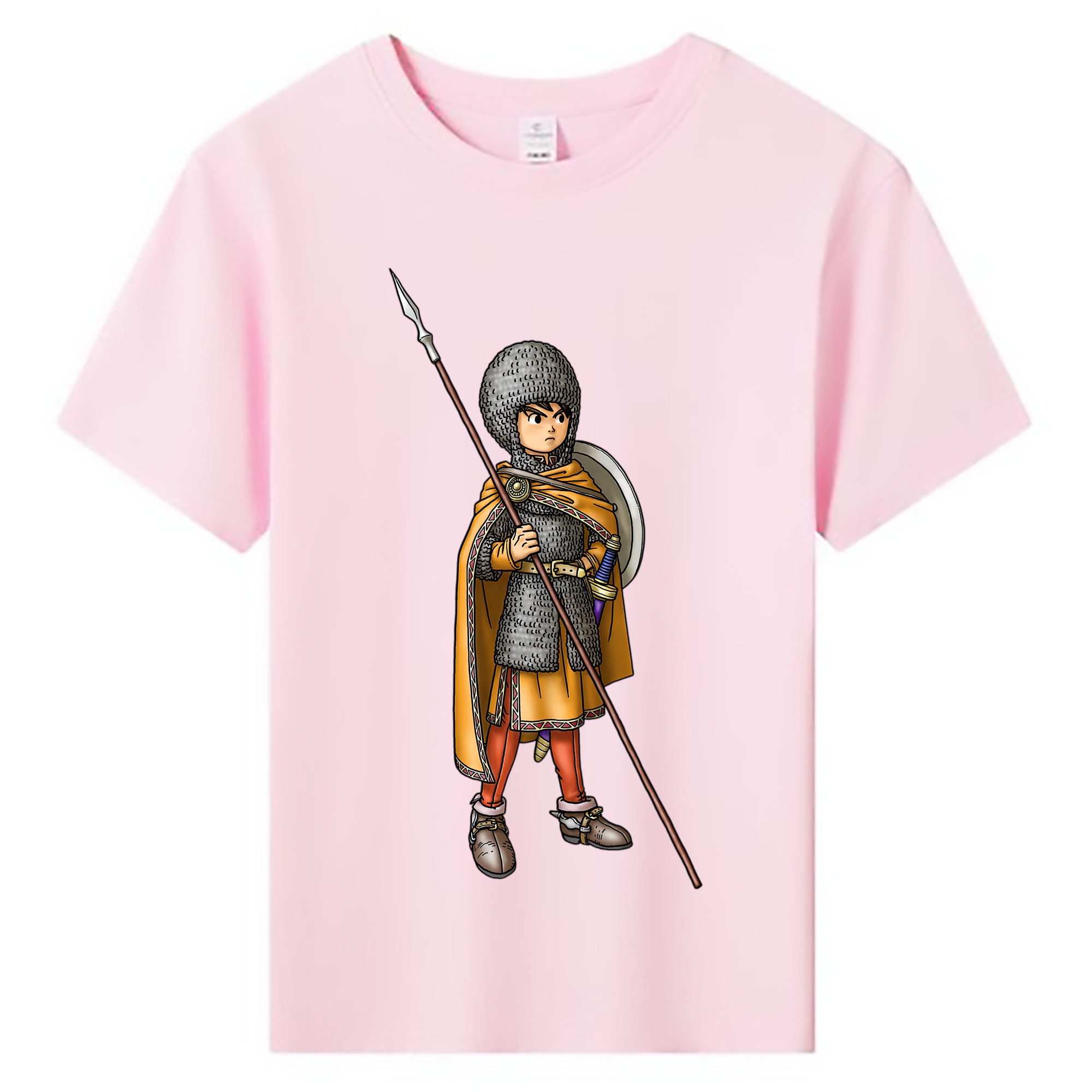 （画像用） ドラゴンクエスト Doragon Kuesuto Dragon Quest 綿100％キッズTシャツ（フロントプリント）