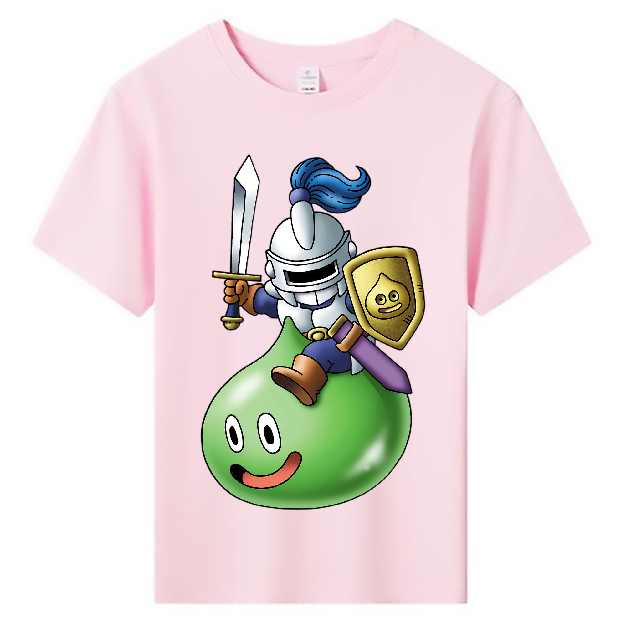 （画像用） ドラゴンクエスト Doragon Kuesuto Dragon Quest 綿100％キッズTシャツ（フロントプリント）