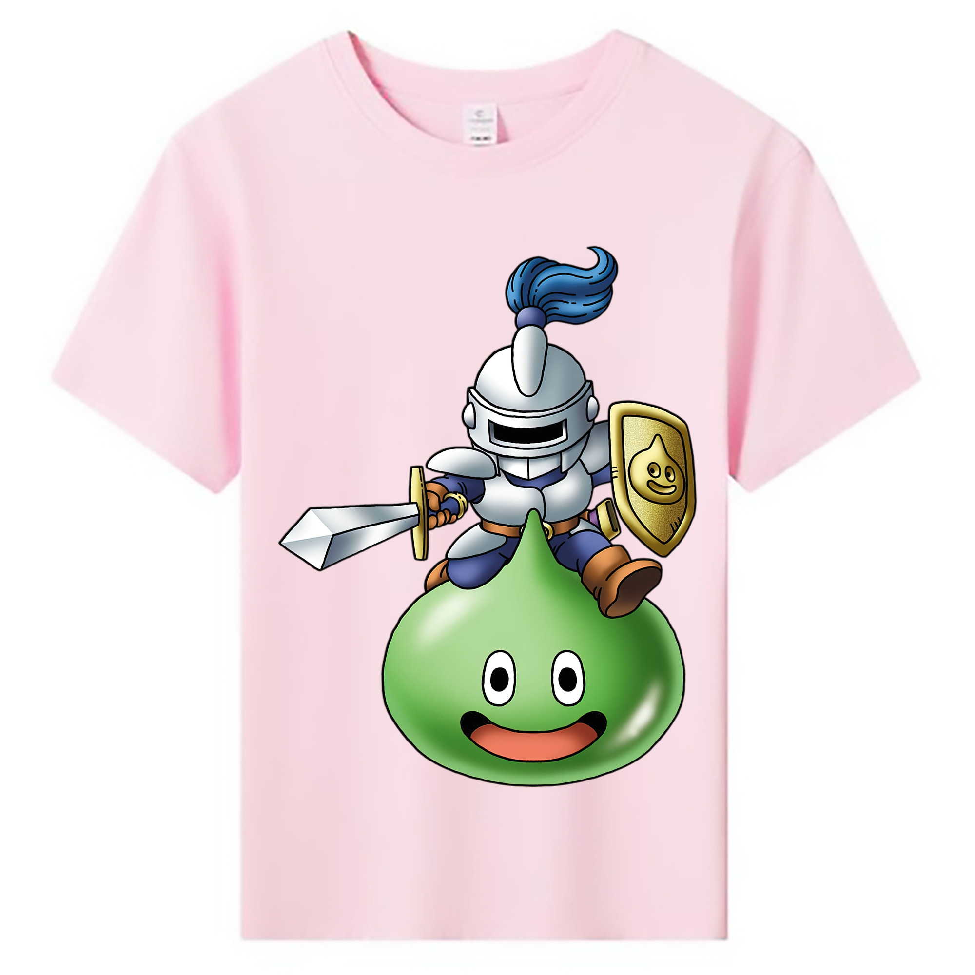 （画像用） ドラゴンクエスト Doragon Kuesuto Dragon Quest 綿100％キッズTシャツ（フロントプリント）
