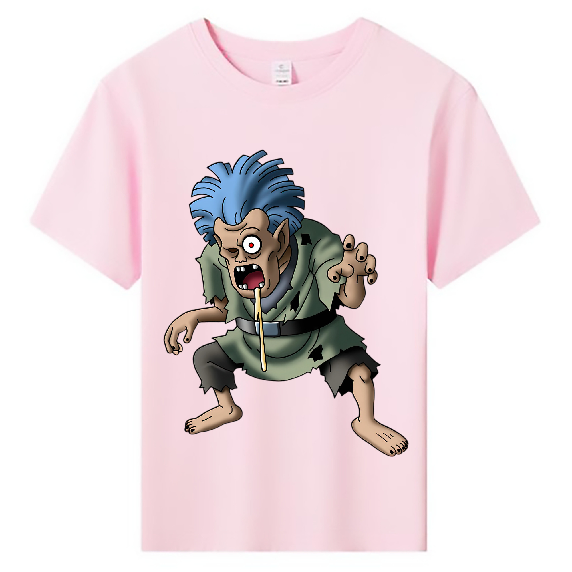 （画像用） ドラゴンクエスト Doragon Kuesuto Dragon Quest 綿100％キッズTシャツ（フロントプリント）
