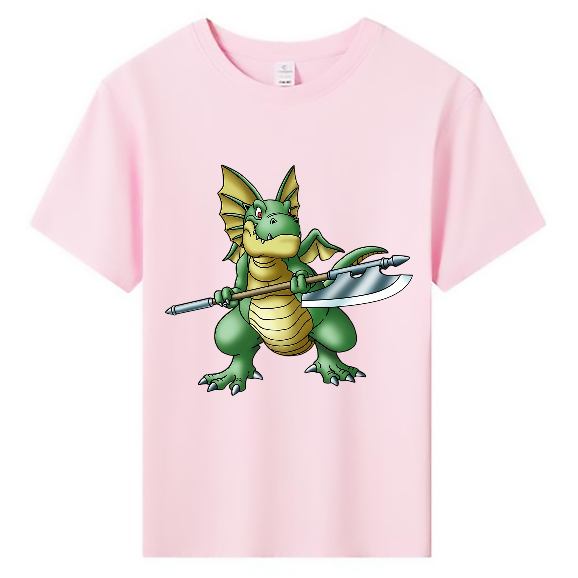 （画像用） ドラゴンクエスト Doragon Kuesuto Dragon Quest 綿100％キッズTシャツ（フロントプリント）