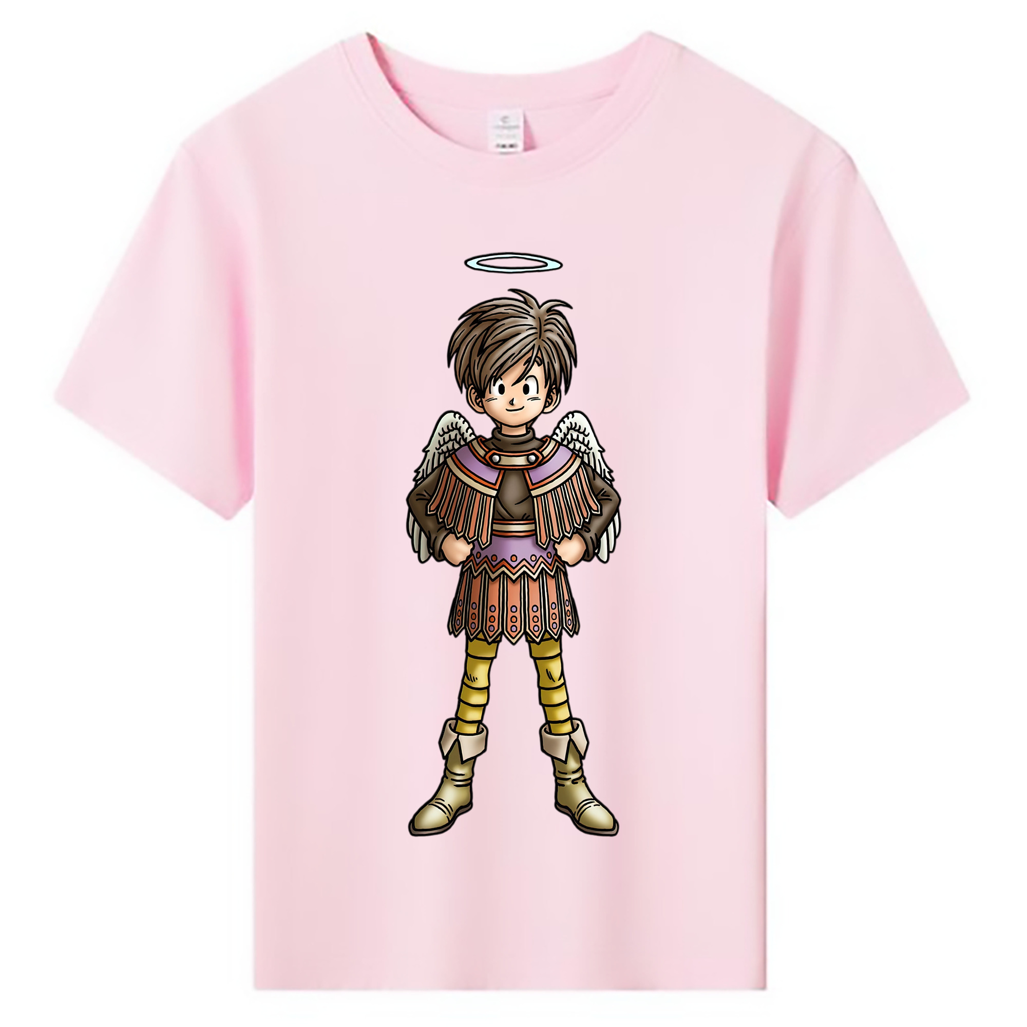 （画像用） ドラゴンクエスト Doragon Kuesuto Dragon Quest 綿100％キッズTシャツ（フロントプリント）