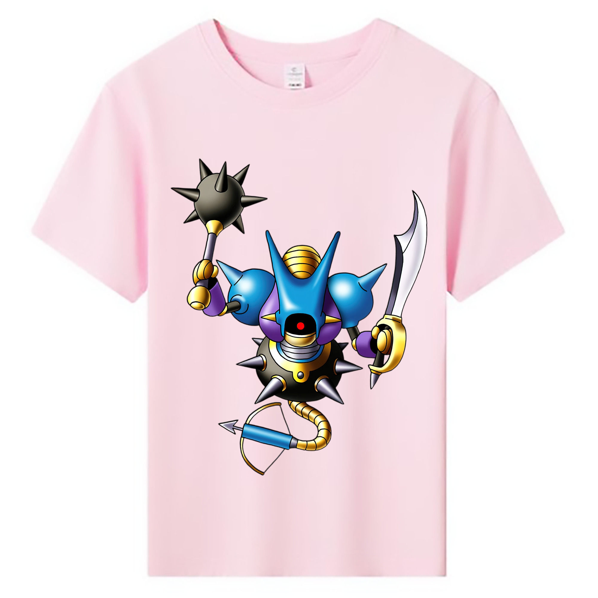 （画像用） ドラゴンクエスト Doragon Kuesuto Dragon Quest 綿100％キッズTシャツ（フロントプリント）