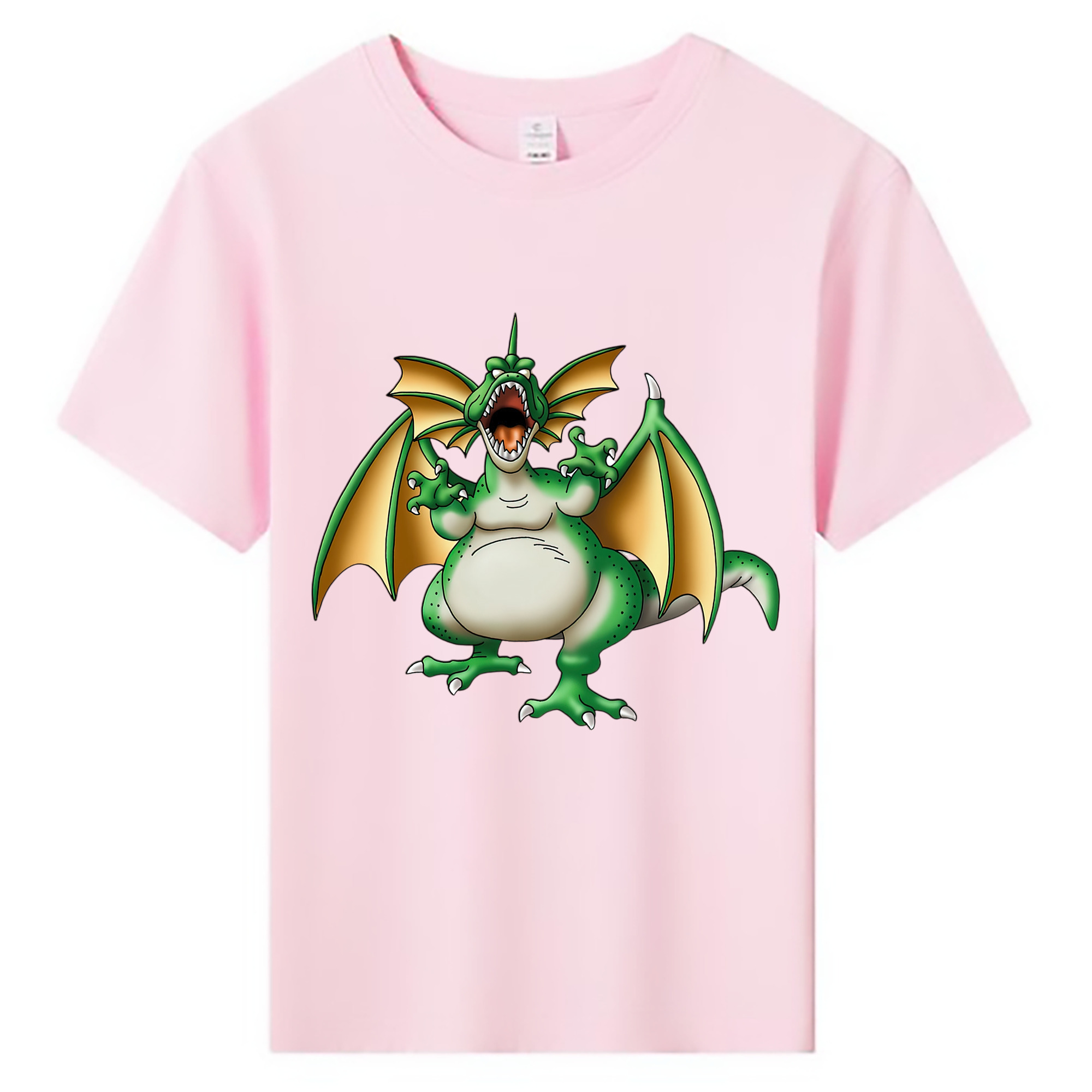 （画像用） ドラゴンクエスト Doragon Kuesuto Dragon Quest 綿100％キッズTシャツ（フロントプリント）