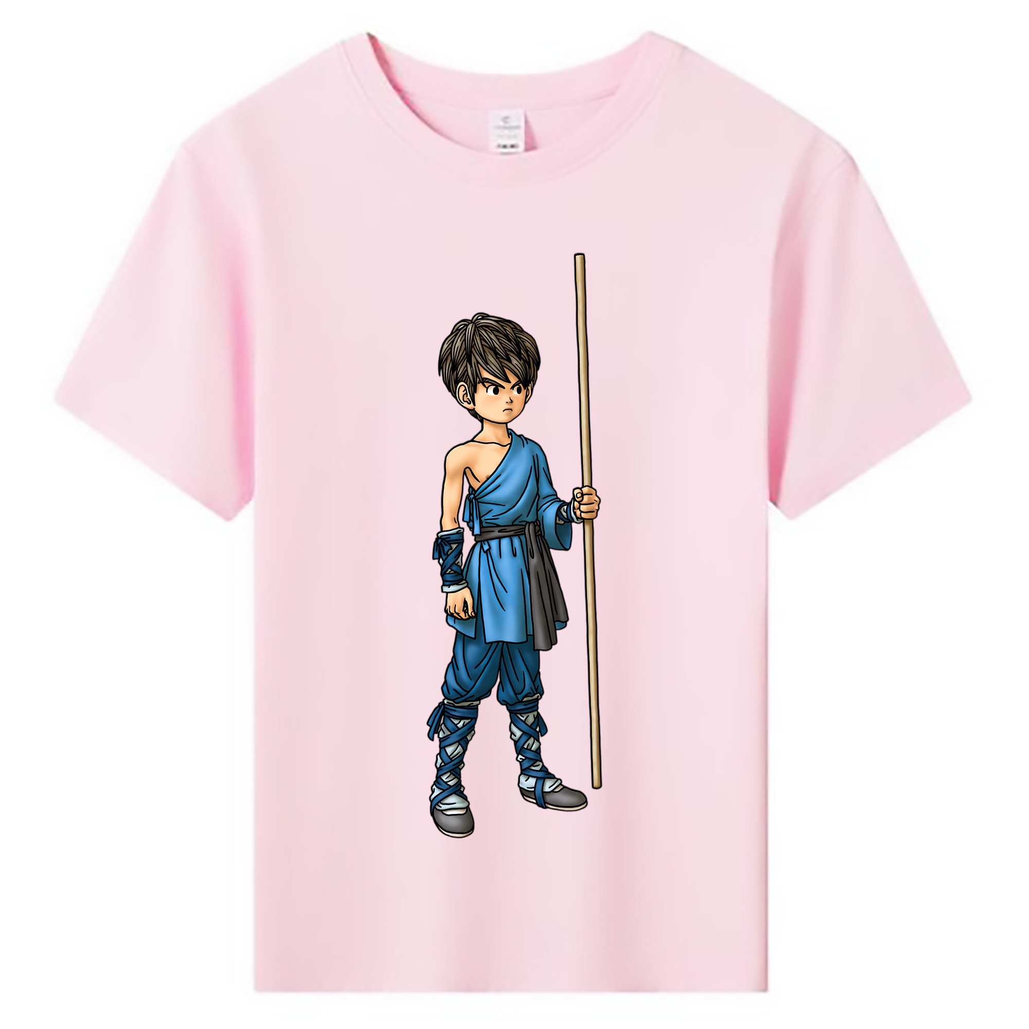（画像用） ドラゴンクエスト Doragon Kuesuto Dragon Quest 綿100％キッズTシャツ（フロントプリント）