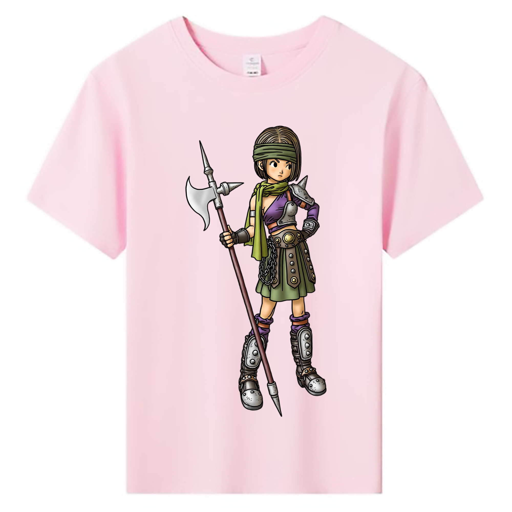（画像用） ドラゴンクエスト Doragon Kuesuto Dragon Quest 綿100％キッズTシャツ（フロントプリント）