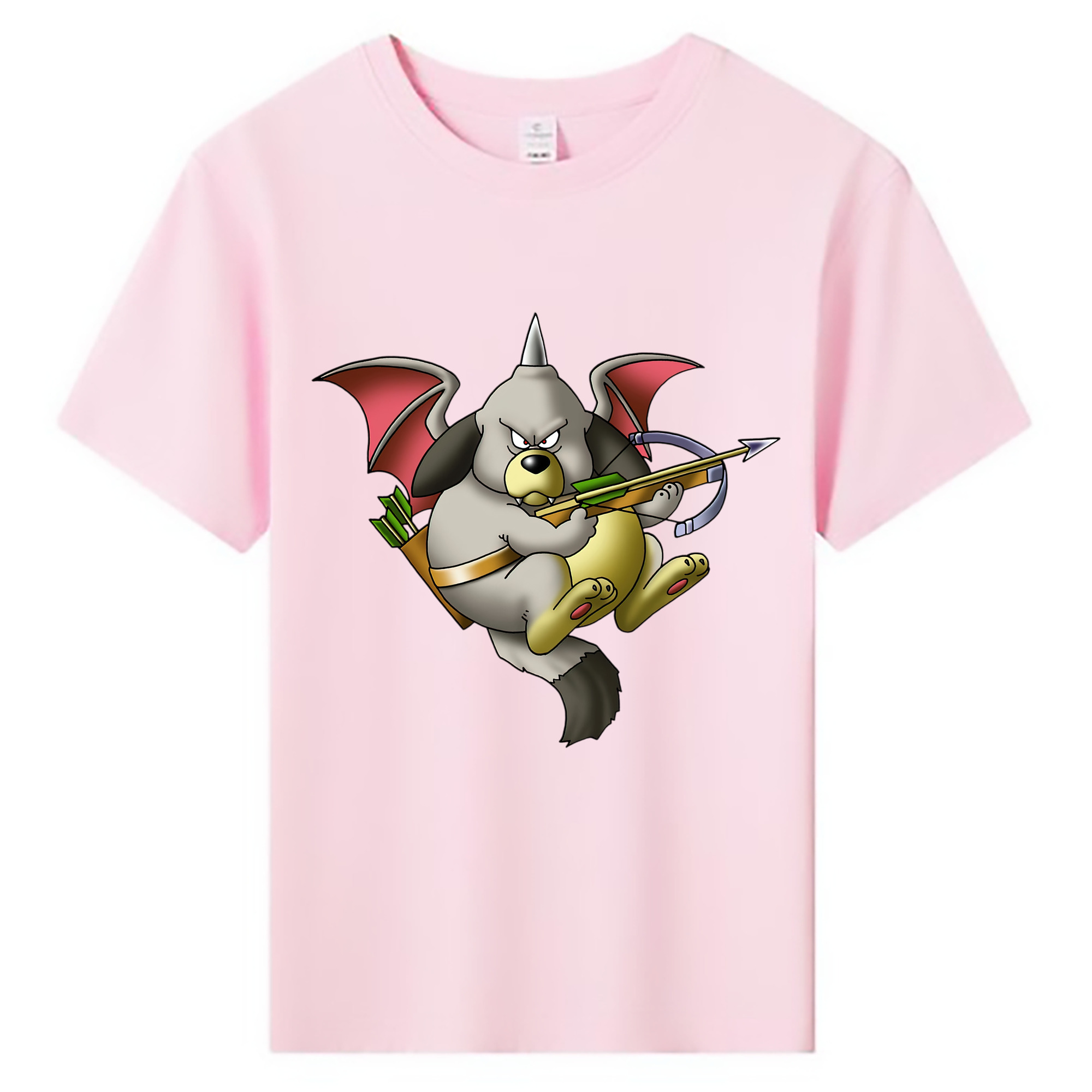 （画像用） ドラゴンクエスト Doragon Kuesuto Dragon Quest 綿100％キッズTシャツ（フロントプリント）