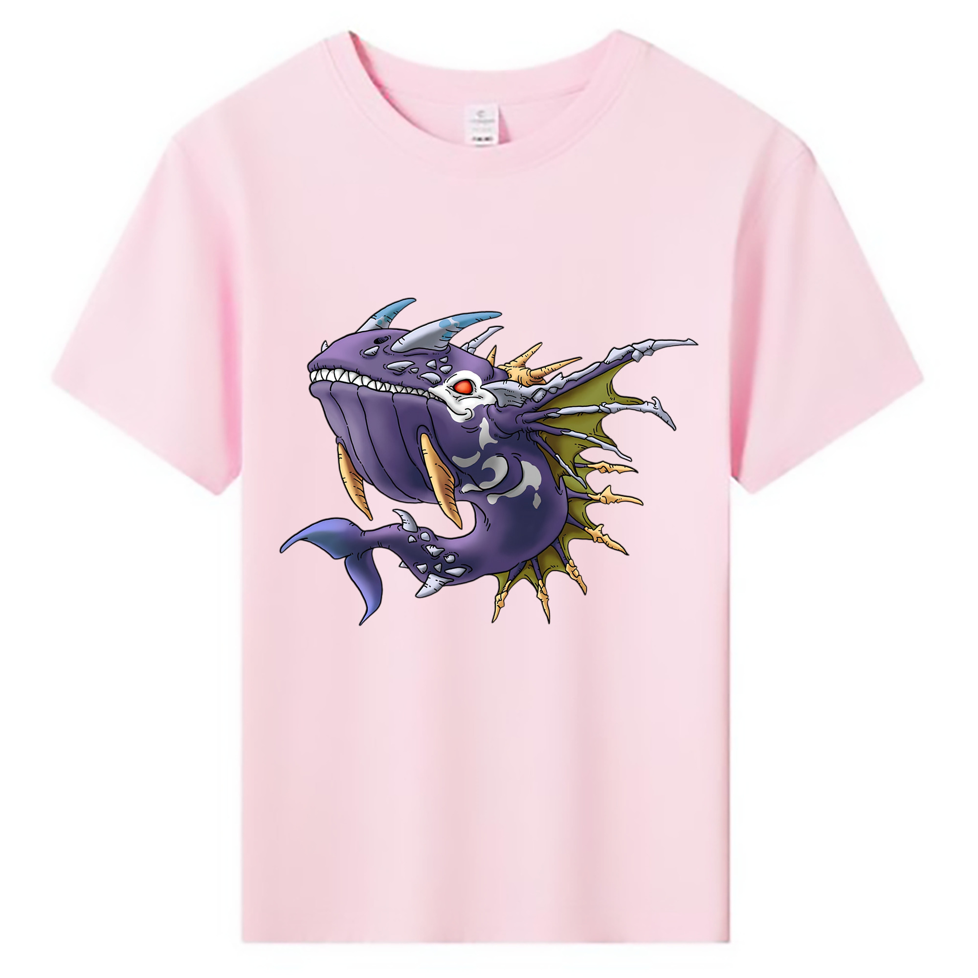 （画像用） ドラゴンクエスト Doragon Kuesuto Dragon Quest 綿100％キッズTシャツ（フロントプリント）