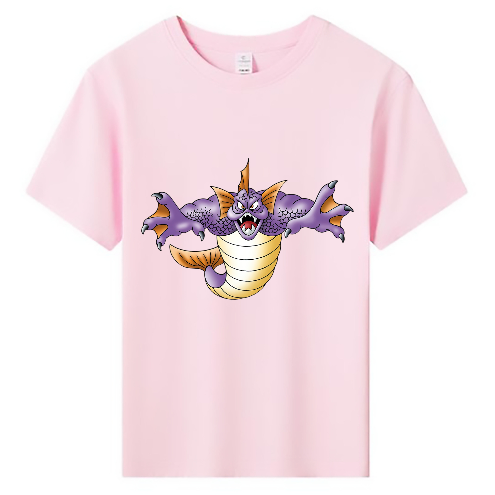（画像用） ドラゴンクエスト Doragon Kuesuto Dragon Quest 綿100％キッズTシャツ（フロントプリント）