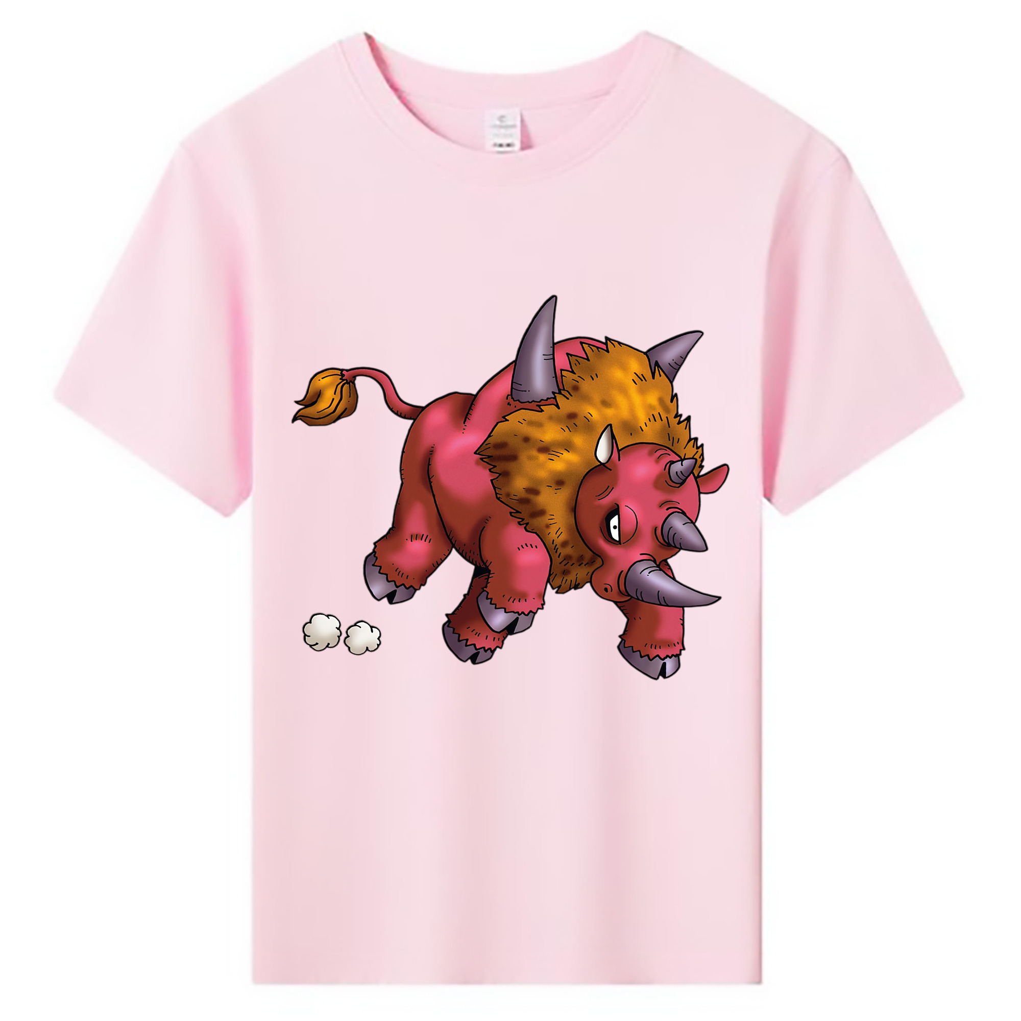 （画像用） ドラゴンクエスト Doragon Kuesuto Dragon Quest 綿100％キッズTシャツ（フロントプリント）