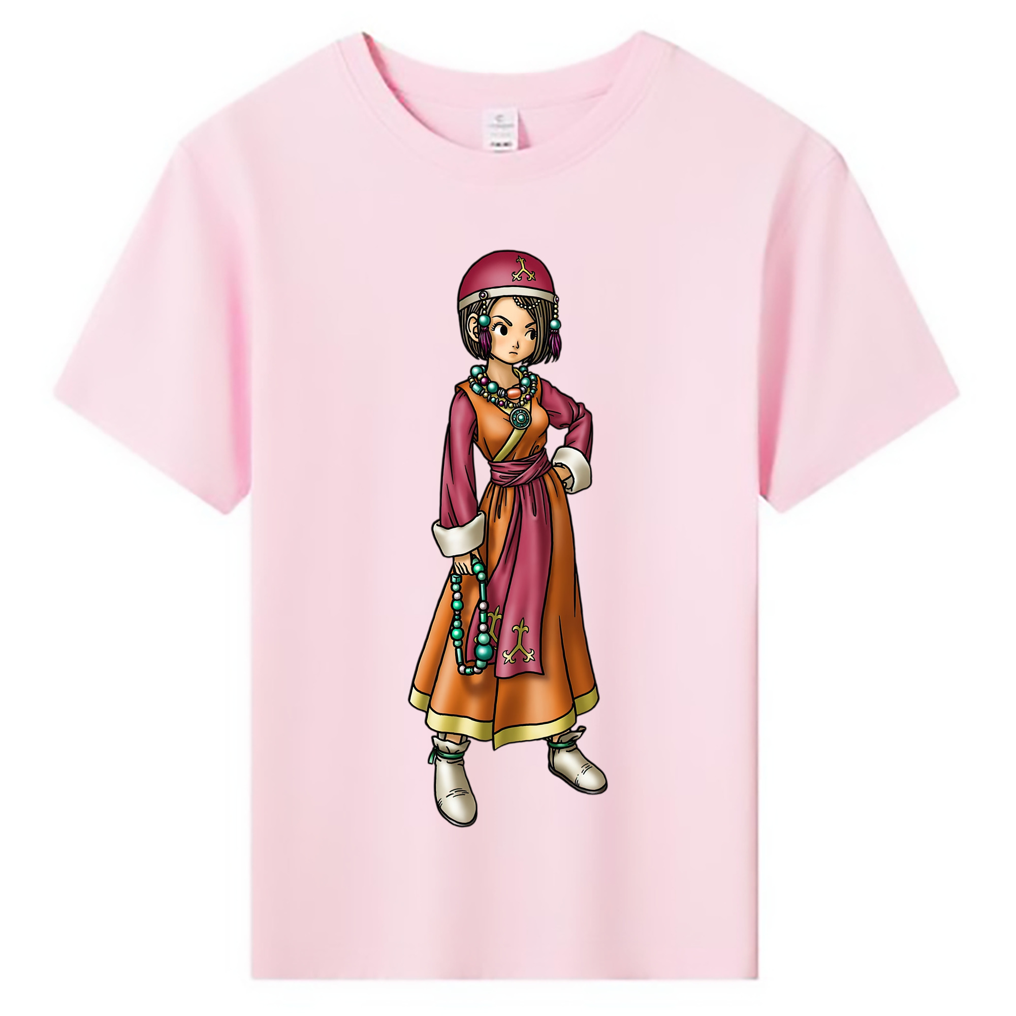 （画像用） ドラゴンクエスト Doragon Kuesuto Dragon Quest 綿100％キッズTシャツ（フロントプリント）
