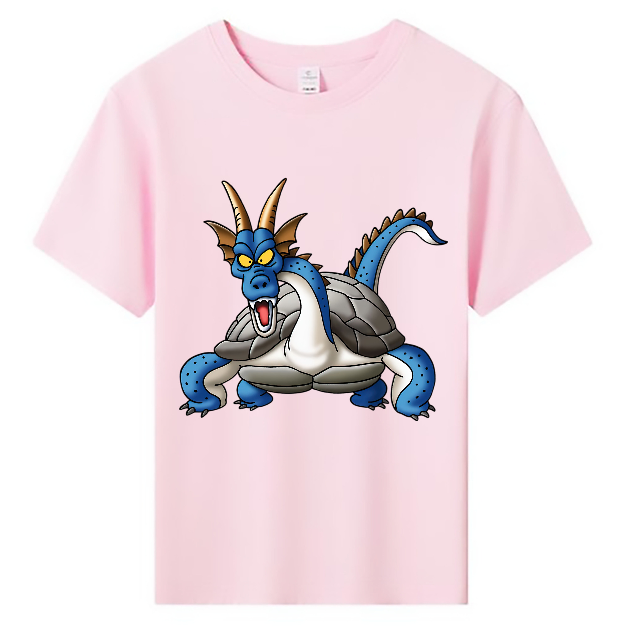 （画像用） ドラゴンクエスト Doragon Kuesuto Dragon Quest 綿100％キッズTシャツ（フロントプリント）