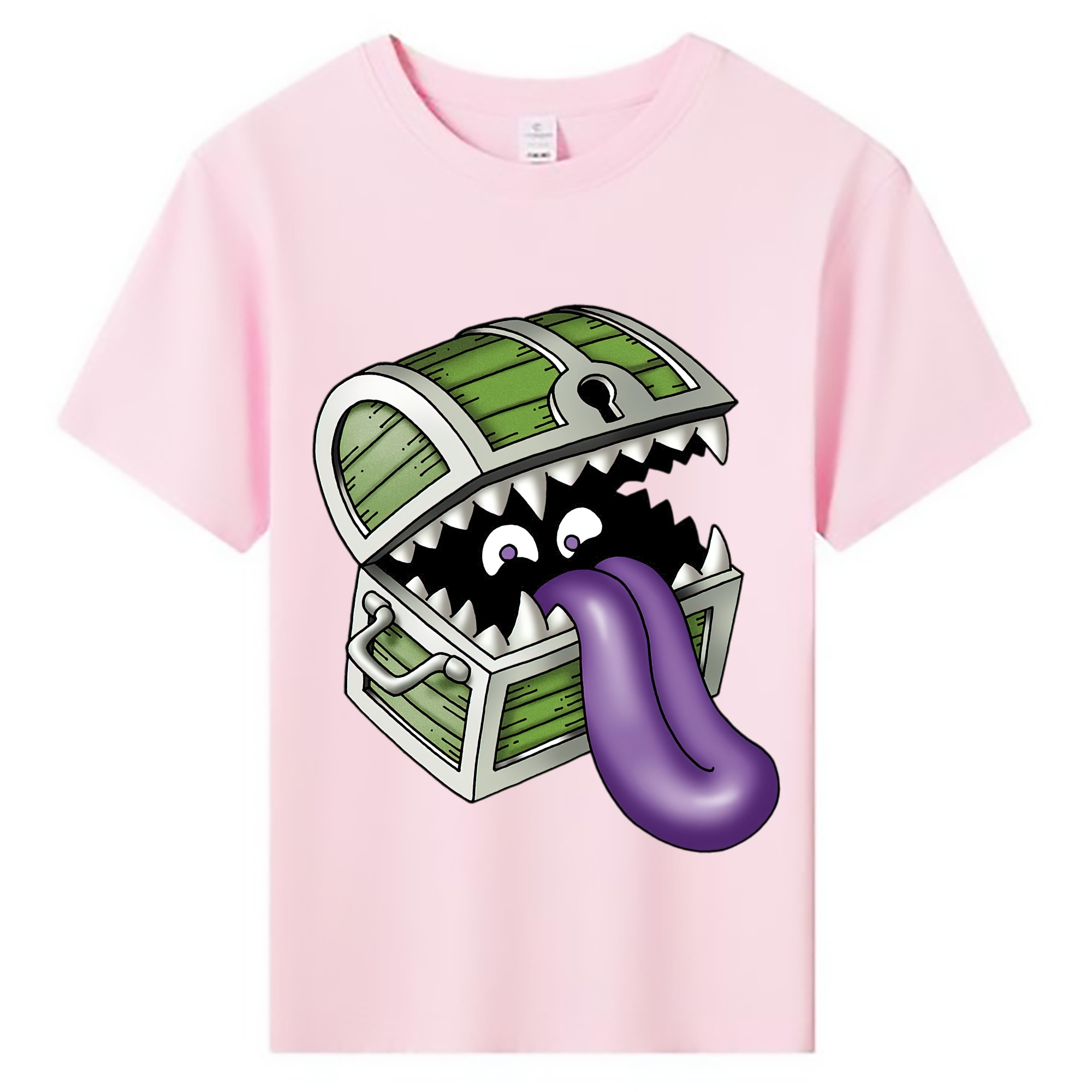 （画像用） ドラゴンクエスト Doragon Kuesuto Dragon Quest 綿100％キッズTシャツ（フロントプリント）