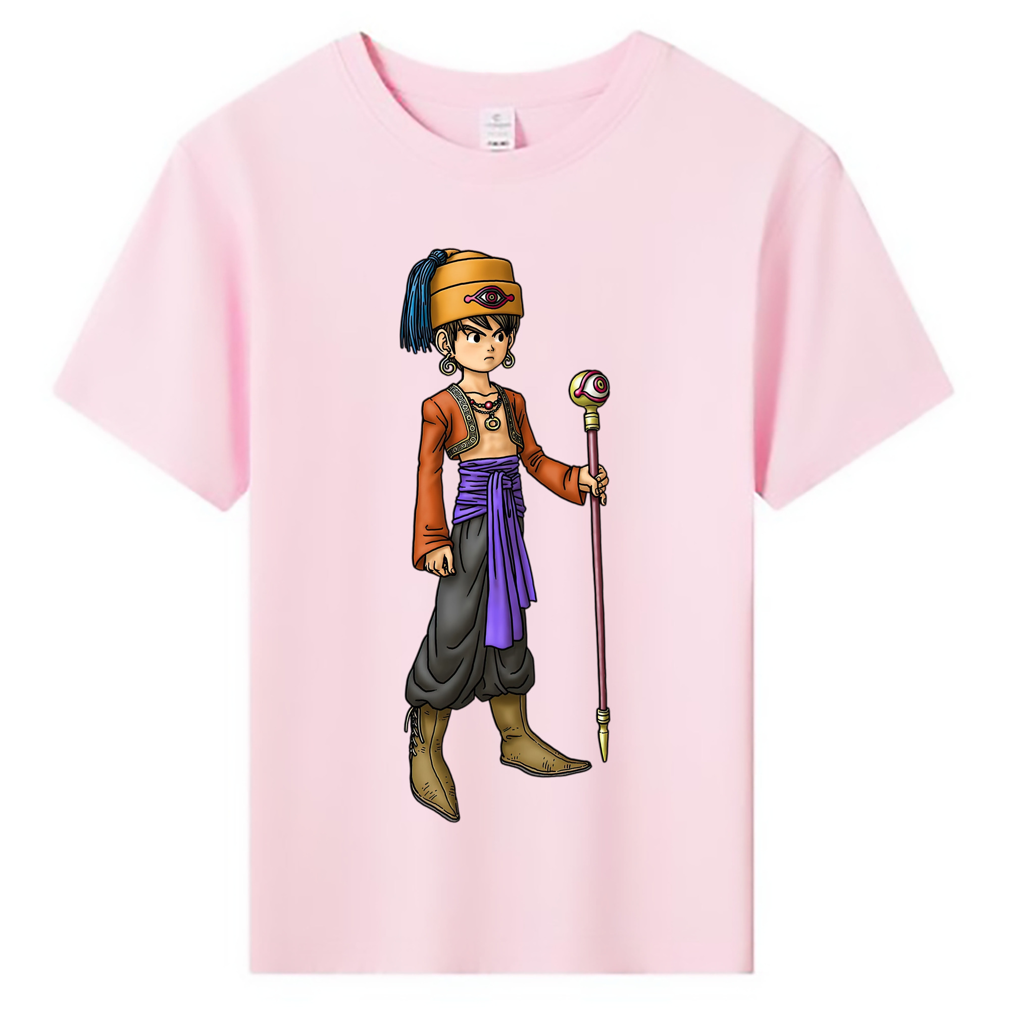 （画像用） ドラゴンクエスト Doragon Kuesuto Dragon Quest 綿100％キッズTシャツ（フロントプリント）