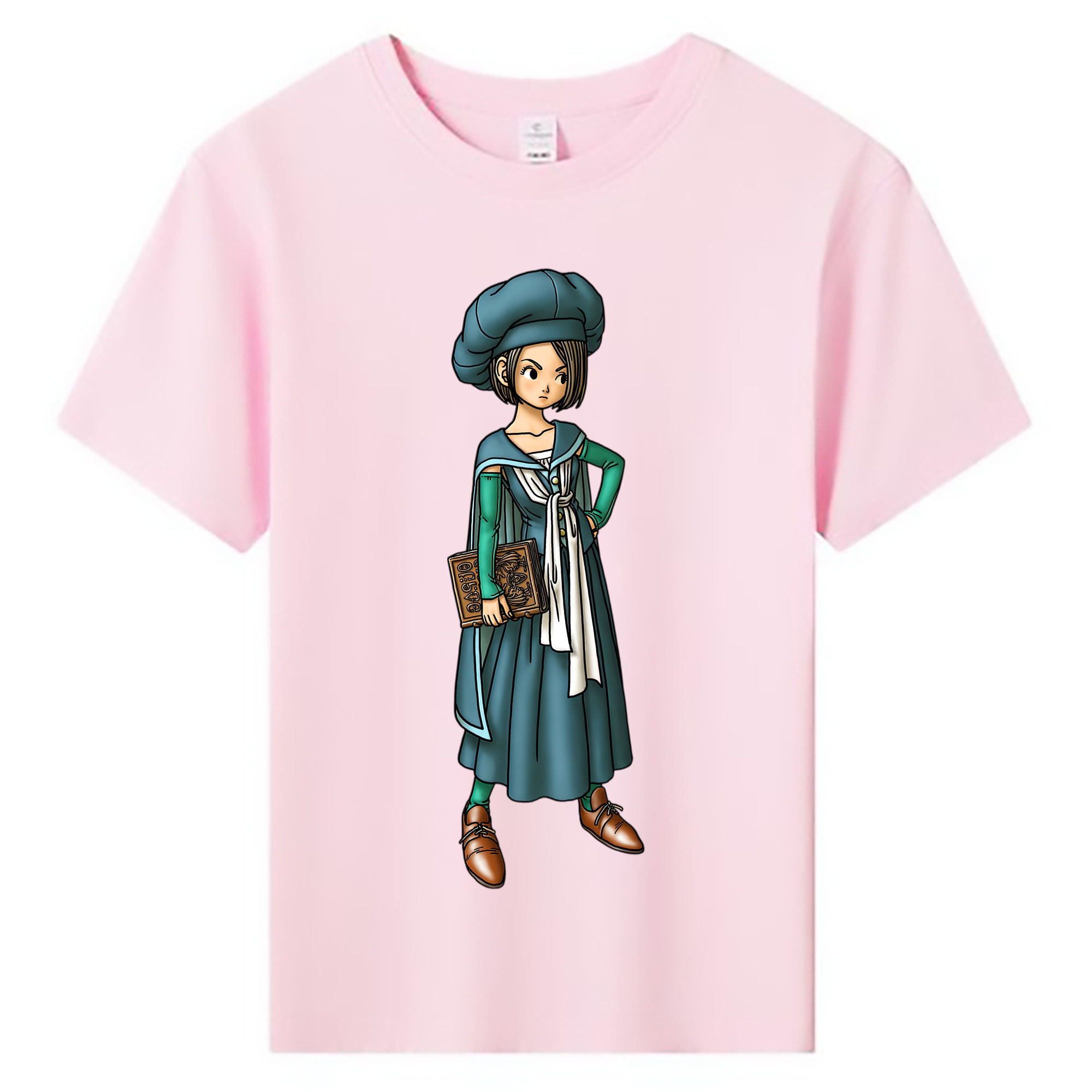 （画像用） ドラゴンクエスト Doragon Kuesuto Dragon Quest 綿100％キッズTシャツ（フロントプリント）