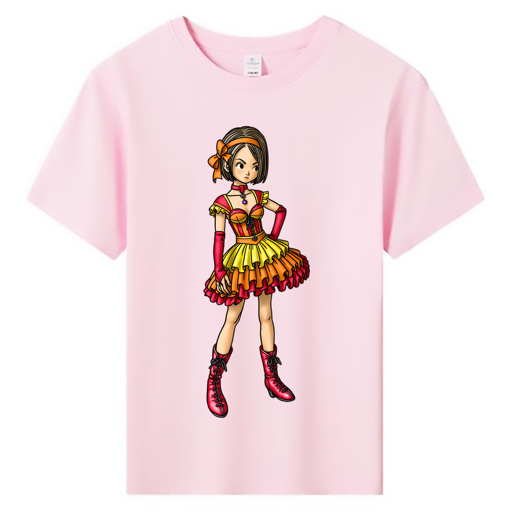 （画像用） ドラゴンクエスト Doragon Kuesuto Dragon Quest 綿100％キッズTシャツ（フロントプリント）