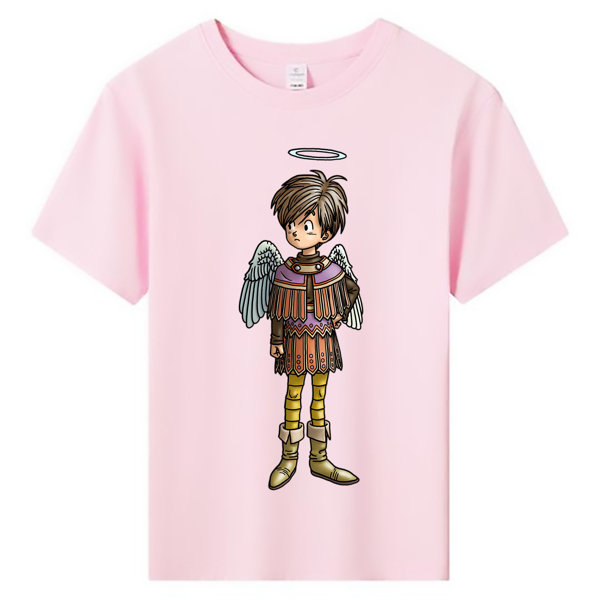 （画像用） ドラゴンクエスト Doragon Kuesuto Dragon Quest 綿100％キッズTシャツ（フロントプリント）
