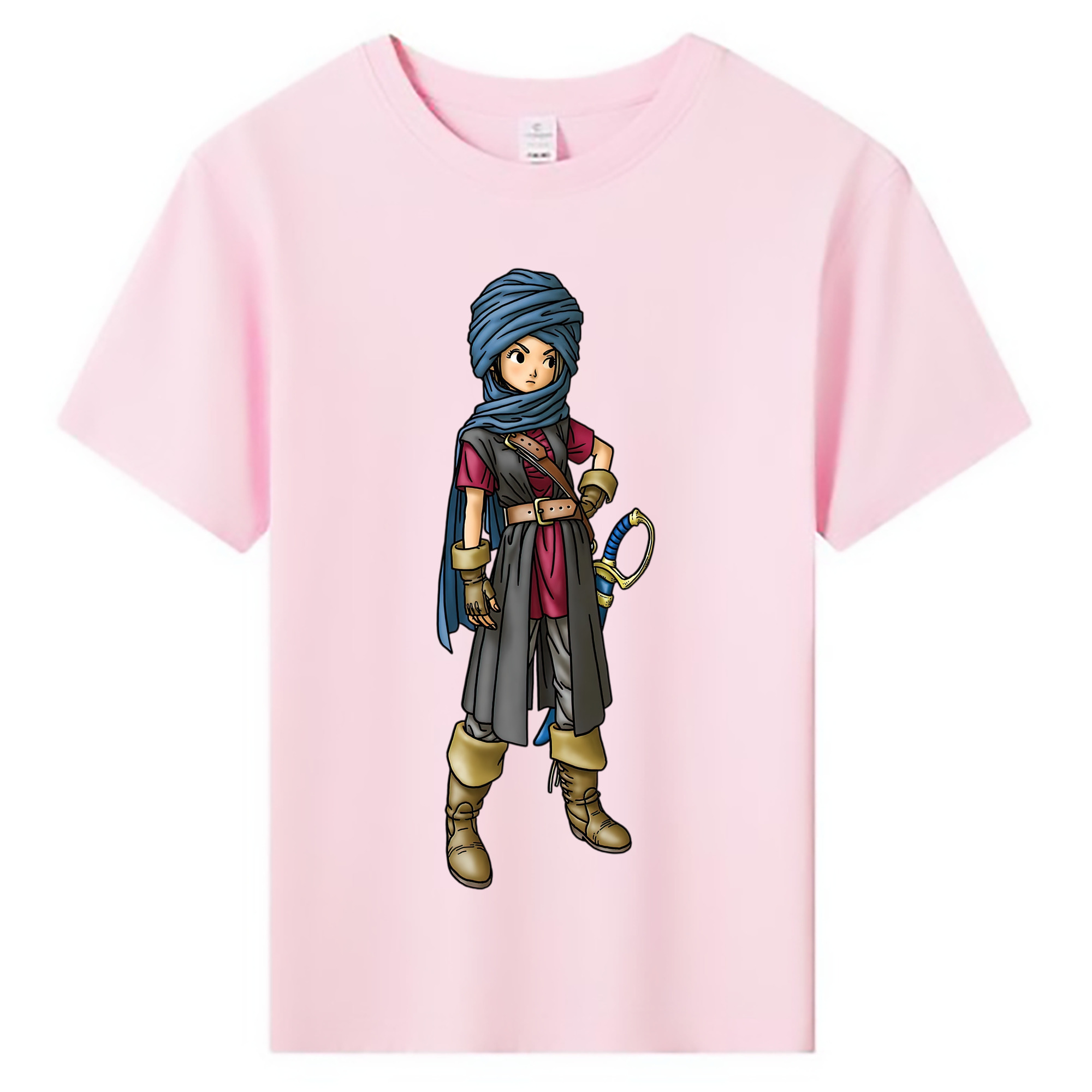 （画像用） ドラゴンクエスト Doragon Kuesuto Dragon Quest 綿100％キッズTシャツ（フロントプリント）