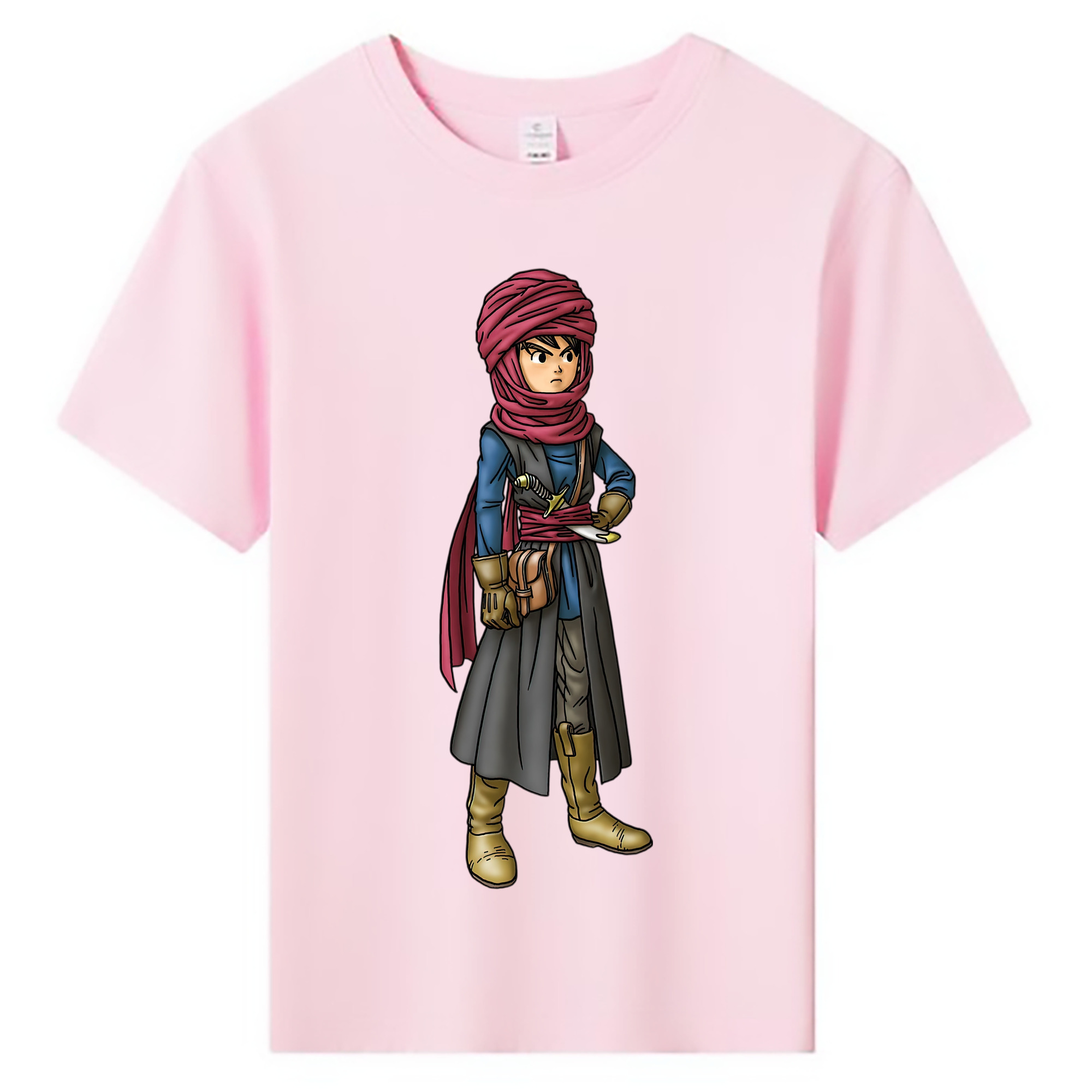 （画像用） ドラゴンクエスト Doragon Kuesuto Dragon Quest 綿100％キッズTシャツ（フロントプリント）