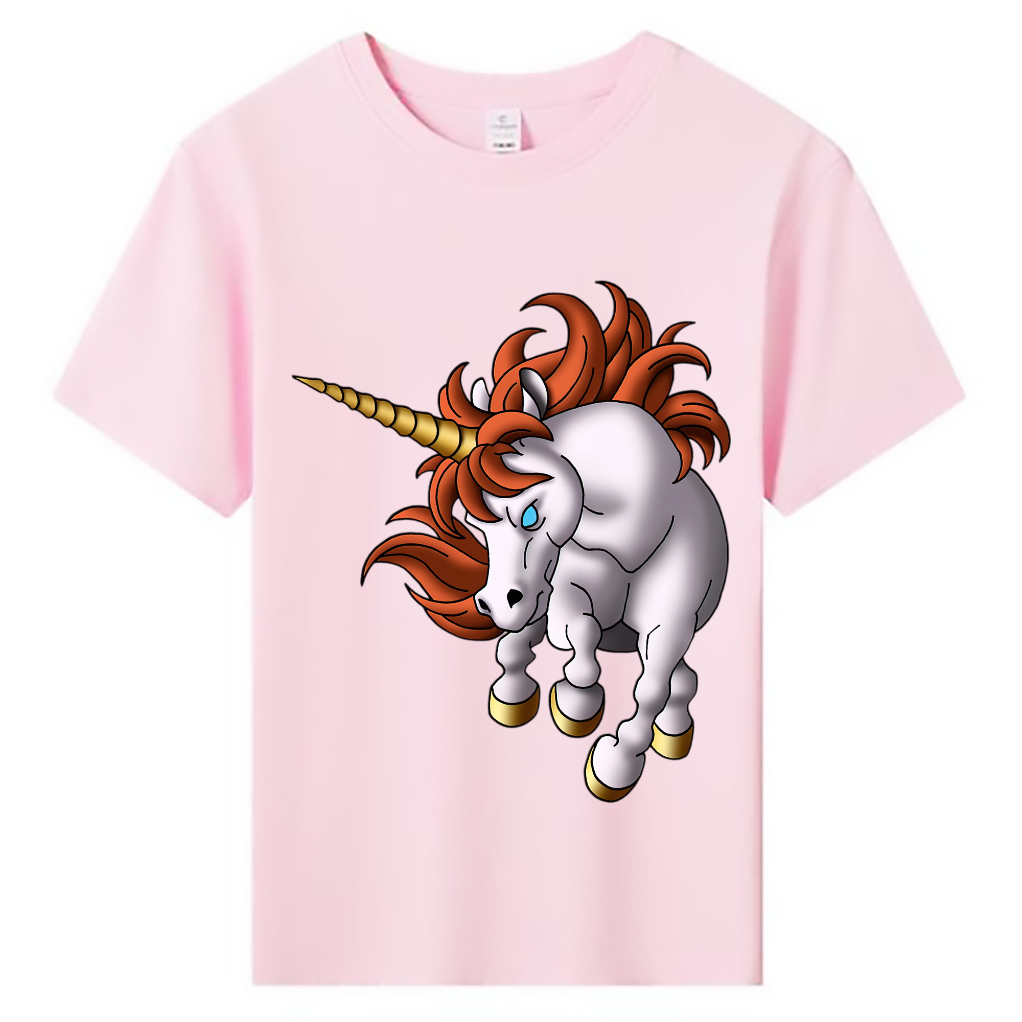 （画像用） ドラゴンクエスト Doragon Kuesuto Dragon Quest 綿100％キッズTシャツ（フロントプリント）