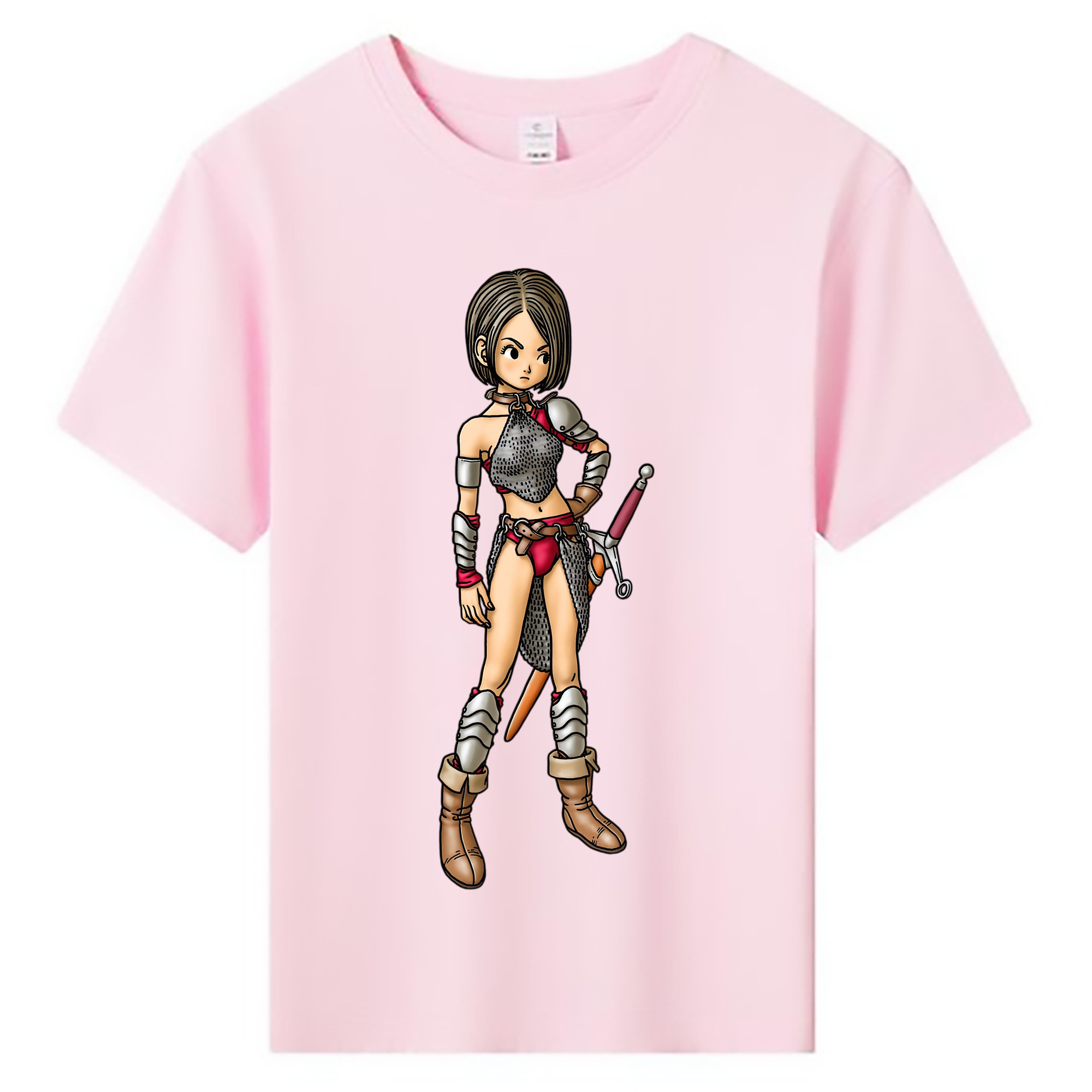（画像用） ドラゴンクエスト Doragon Kuesuto Dragon Quest 綿100％キッズTシャツ（フロントプリント）