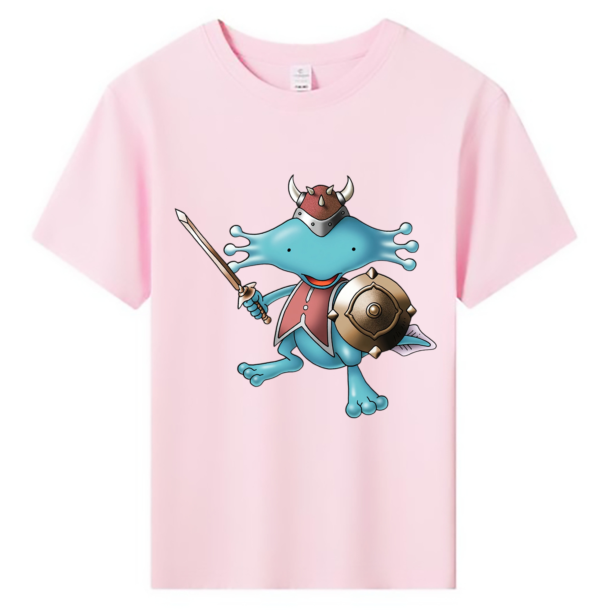 （画像用） ドラゴンクエスト Doragon Kuesuto Dragon Quest 綿100％キッズTシャツ（フロントプリント）