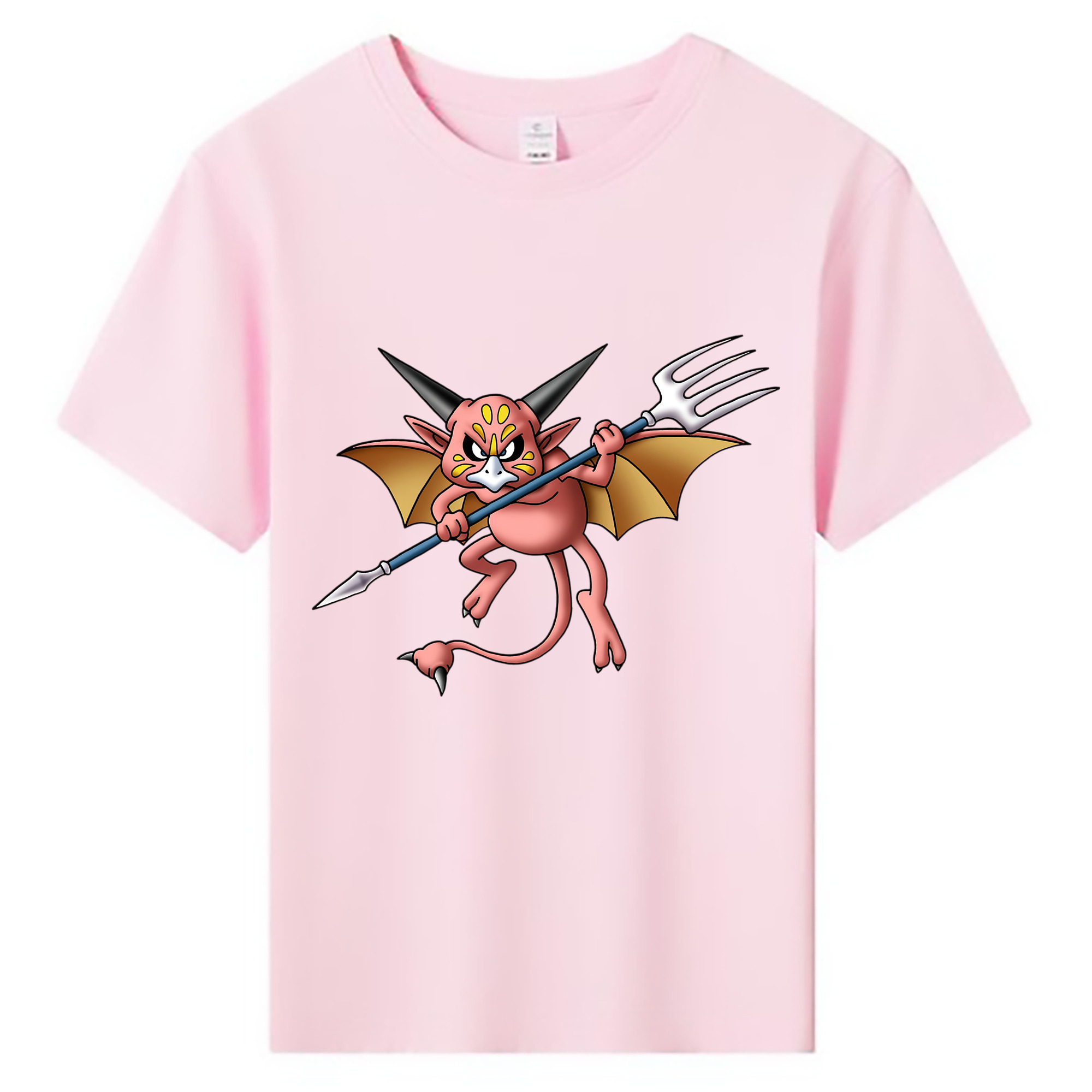 （画像用） ドラゴンクエスト Doragon Kuesuto Dragon Quest 綿100％キッズTシャツ（フロントプリント）