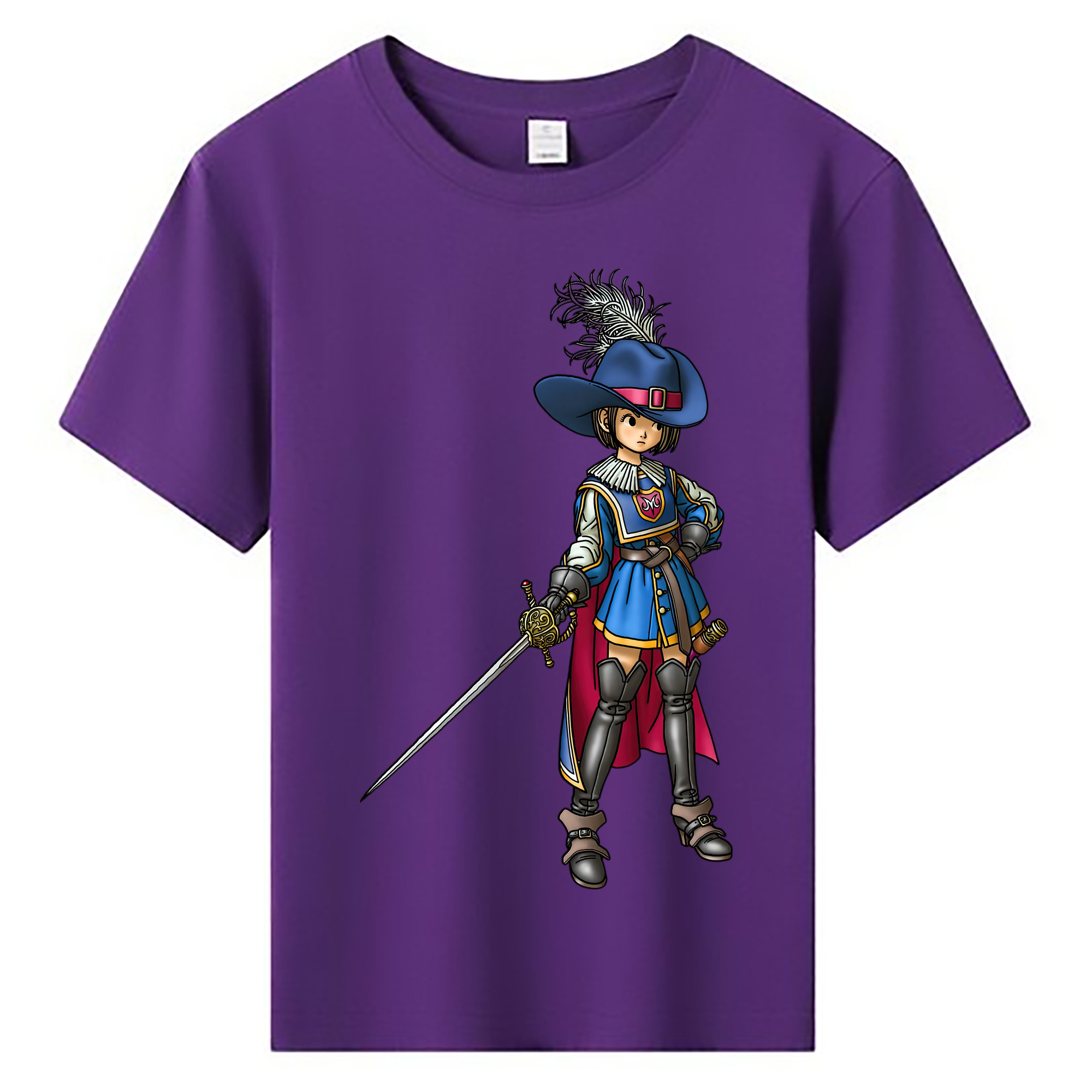（画像用） ドラゴンクエスト Doragon Kuesuto Dragon Quest 綿100％キッズTシャツ（フロントプリント）