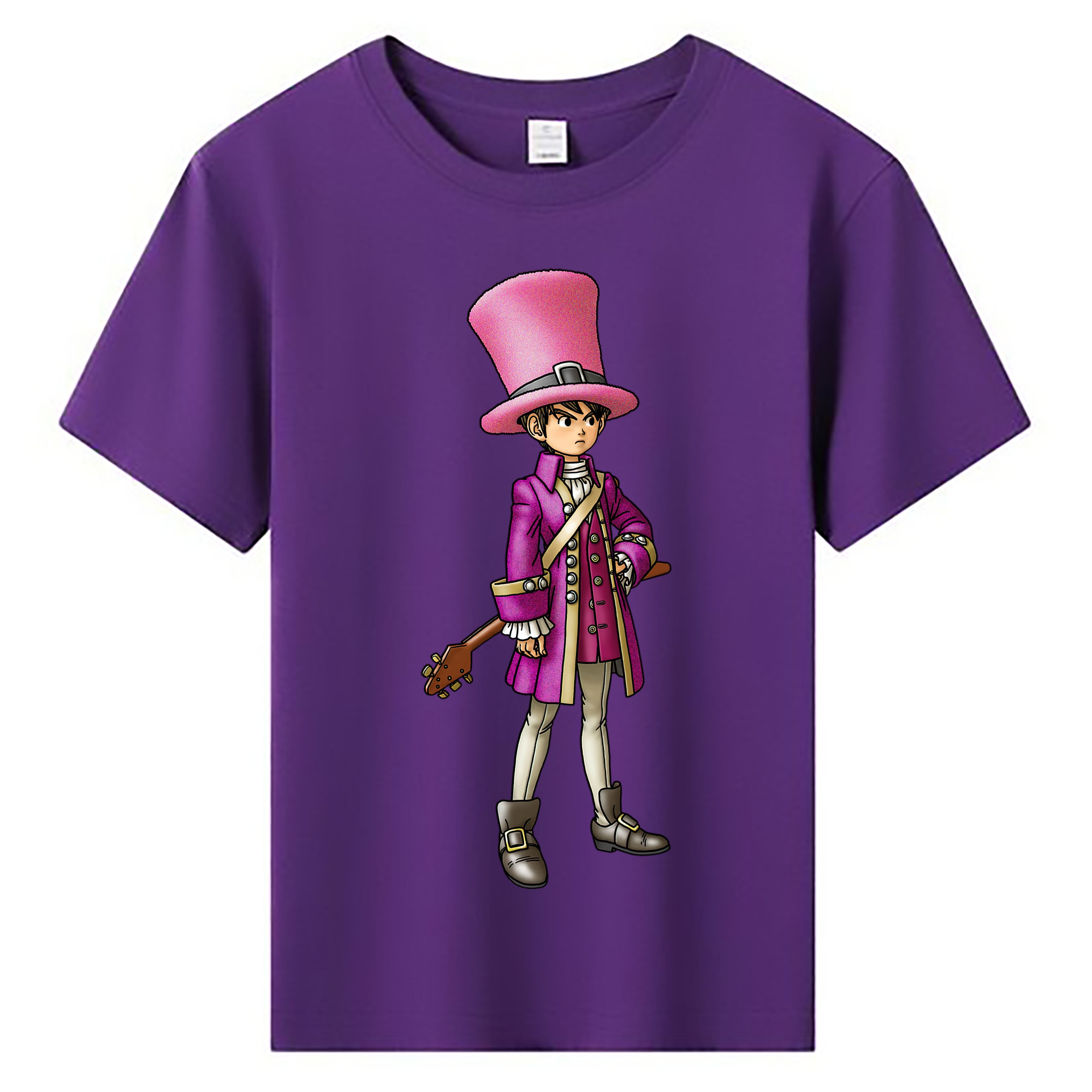 （画像用） ドラゴンクエスト Doragon Kuesuto Dragon Quest 綿100％キッズTシャツ（フロントプリント）