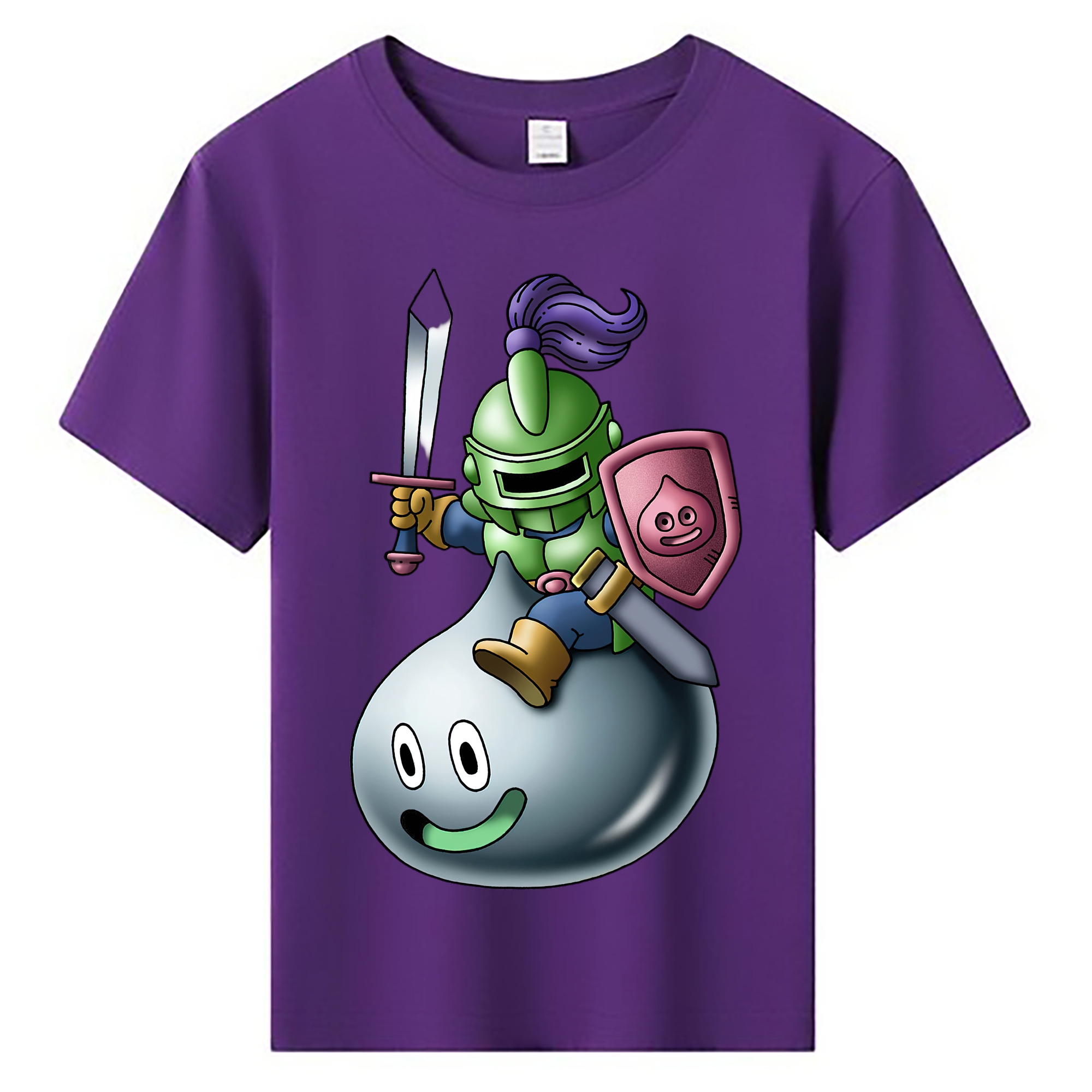 （画像用） ドラゴンクエスト Doragon Kuesuto Dragon Quest 綿100％キッズTシャツ（フロントプリント）