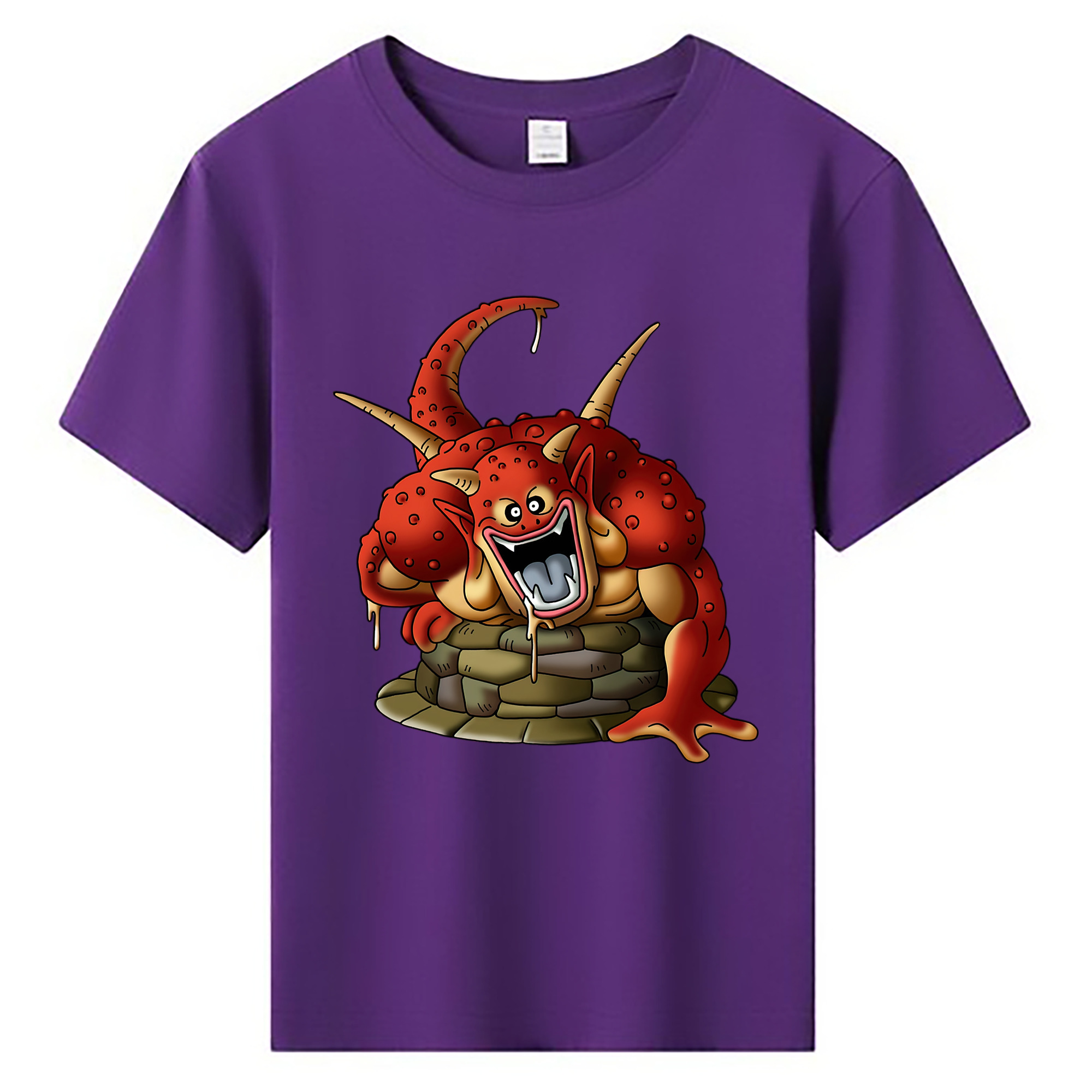 （画像用） ドラゴンクエスト Doragon Kuesuto Dragon Quest 綿100％キッズTシャツ（フロントプリント）