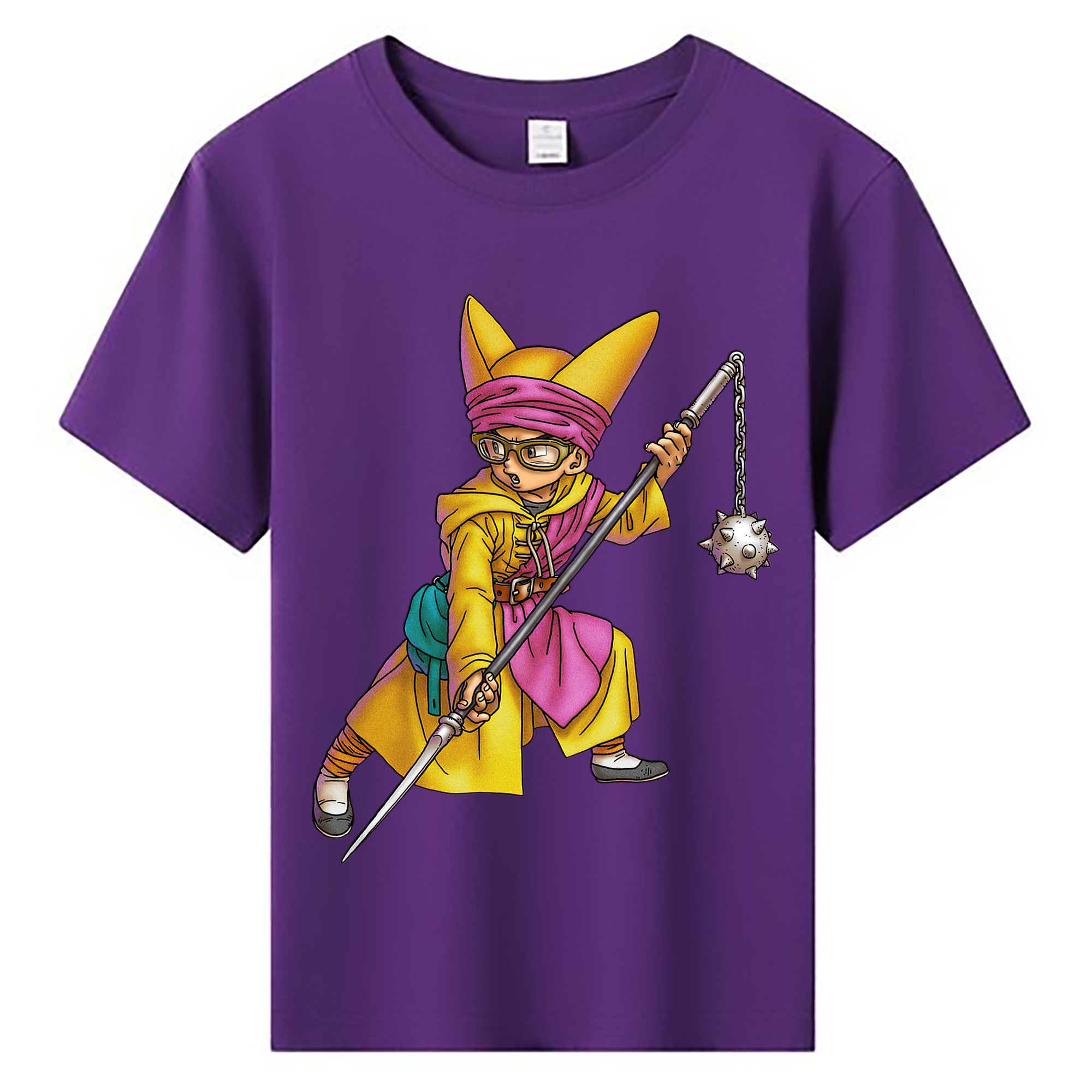 （画像用） ドラゴンクエスト Doragon Kuesuto Dragon Quest 綿100％キッズTシャツ（フロントプリント）