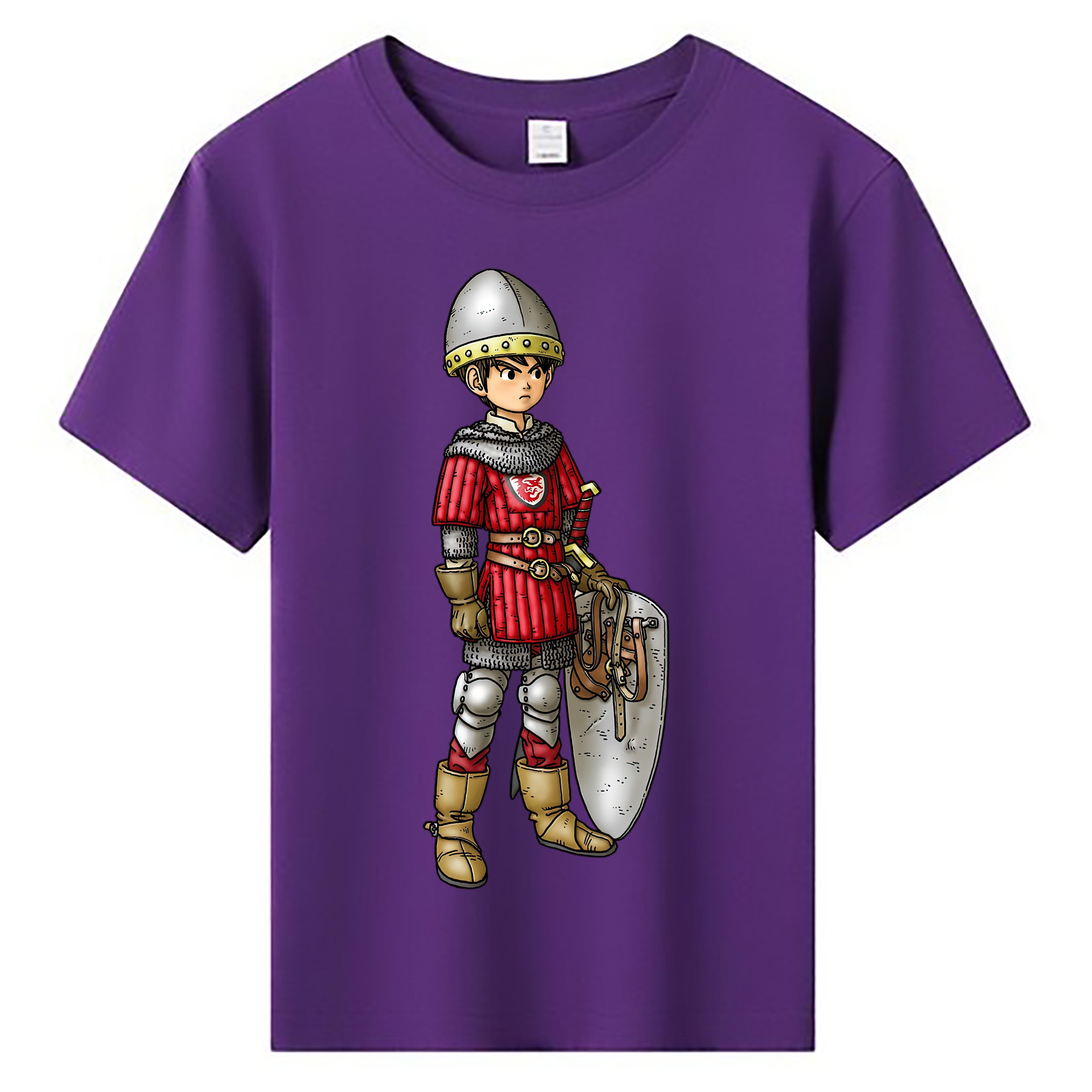 （画像用） ドラゴンクエスト Doragon Kuesuto Dragon Quest 綿100％キッズTシャツ（フロントプリント）