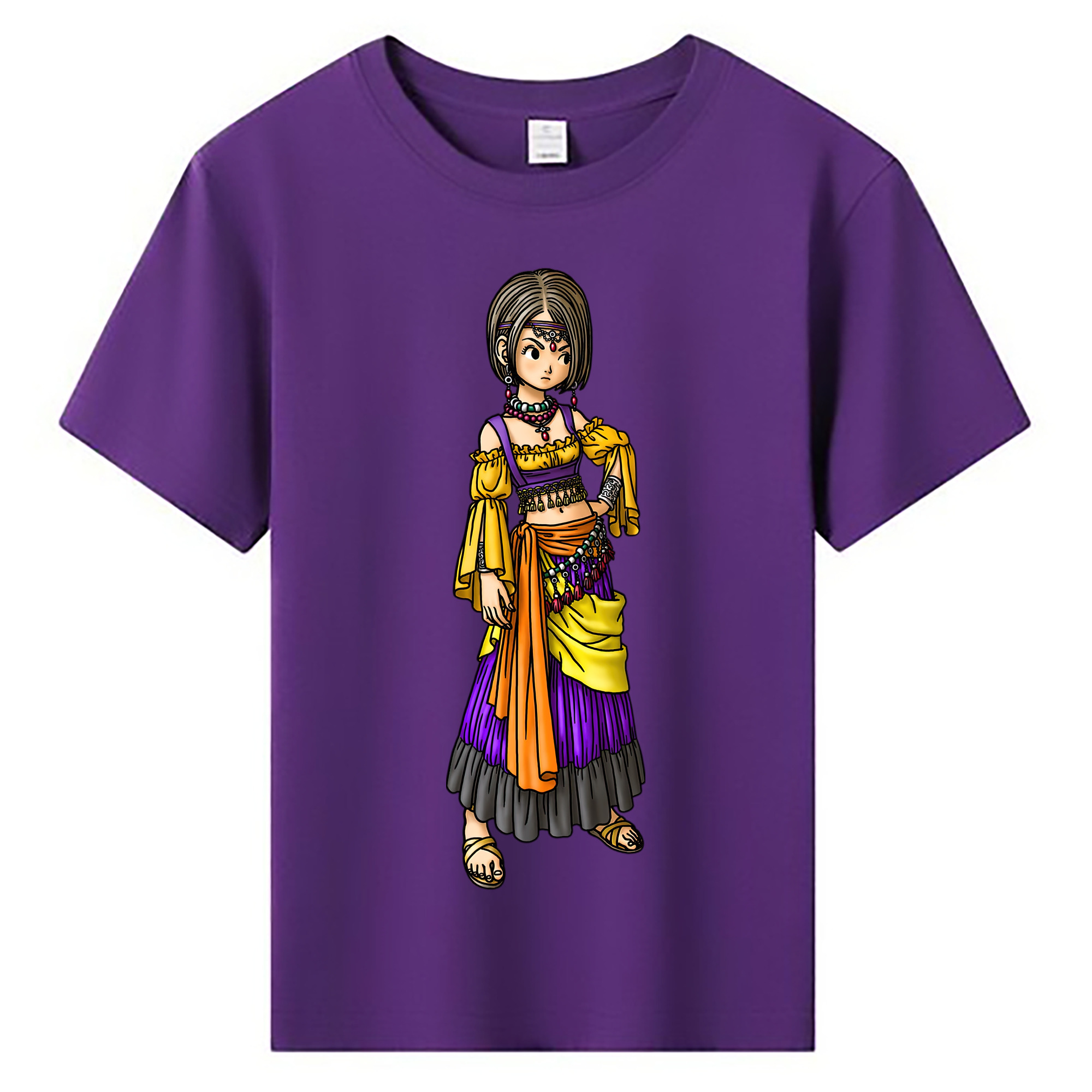 （画像用） ドラゴンクエスト Doragon Kuesuto Dragon Quest 綿100％キッズTシャツ（フロントプリント）
