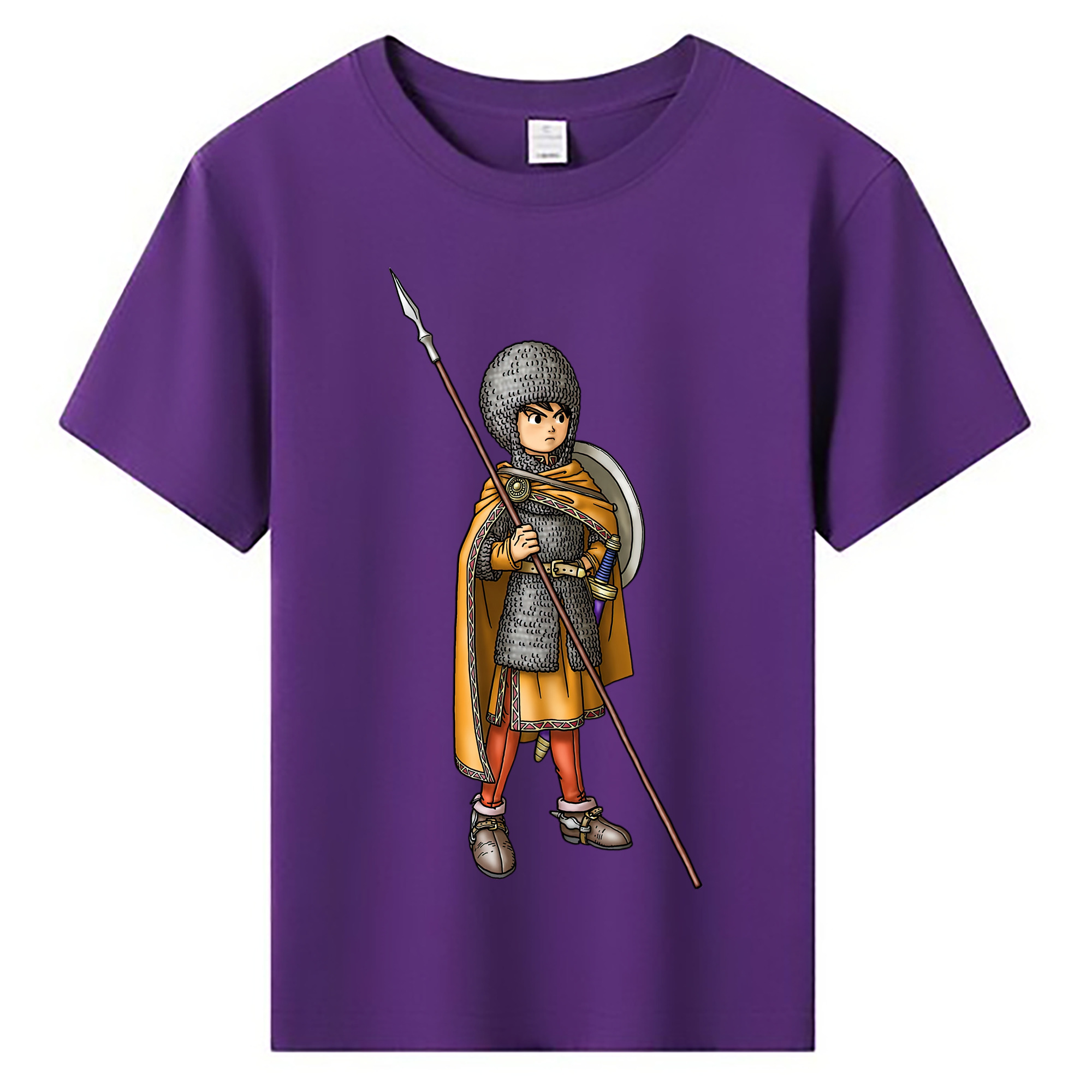 （画像用） ドラゴンクエスト Doragon Kuesuto Dragon Quest 綿100％キッズTシャツ（フロントプリント）