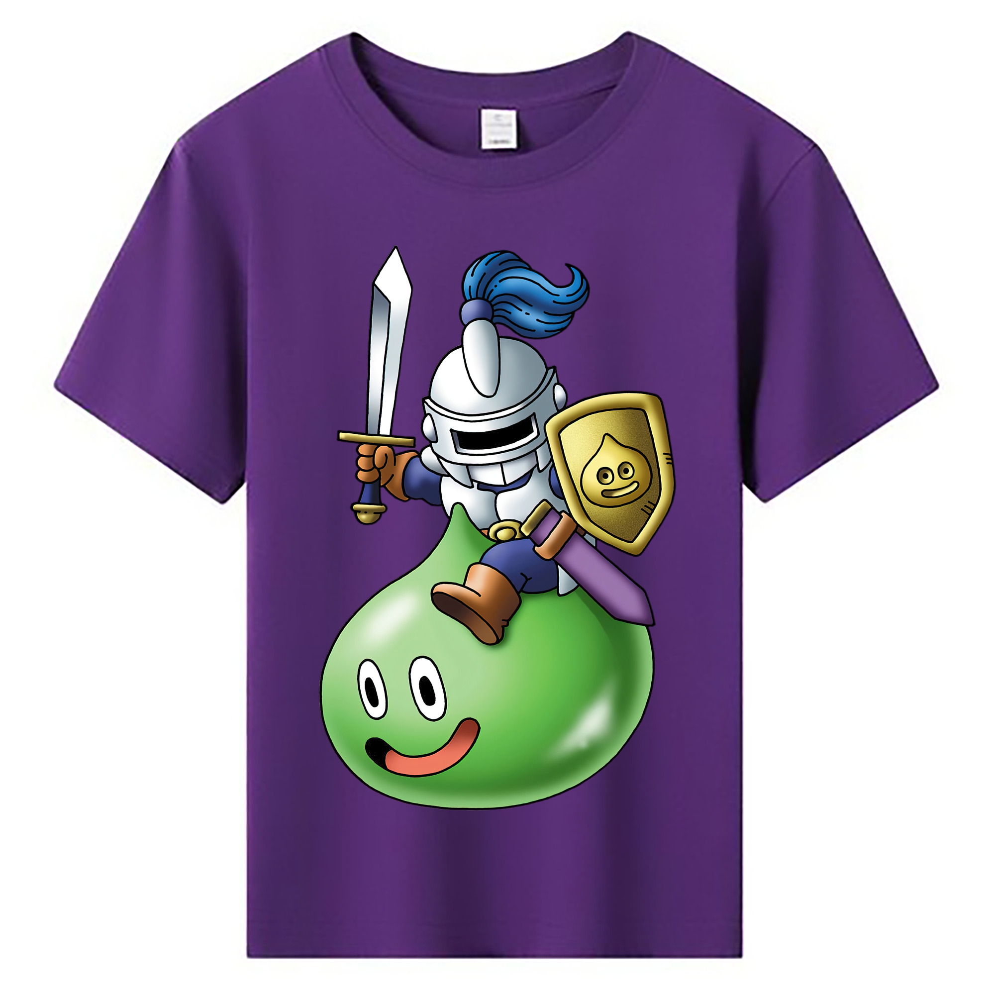 （画像用） ドラゴンクエスト Doragon Kuesuto Dragon Quest 綿100％キッズTシャツ（フロントプリント）