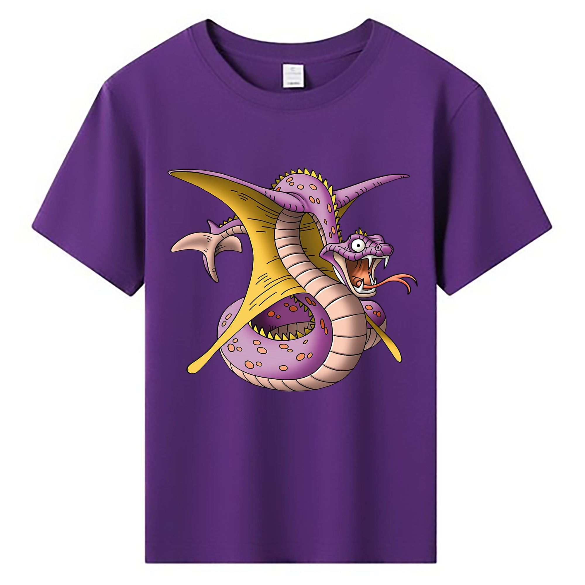（画像用） ドラゴンクエスト Doragon Kuesuto Dragon Quest 綿100％キッズTシャツ（フロントプリント）