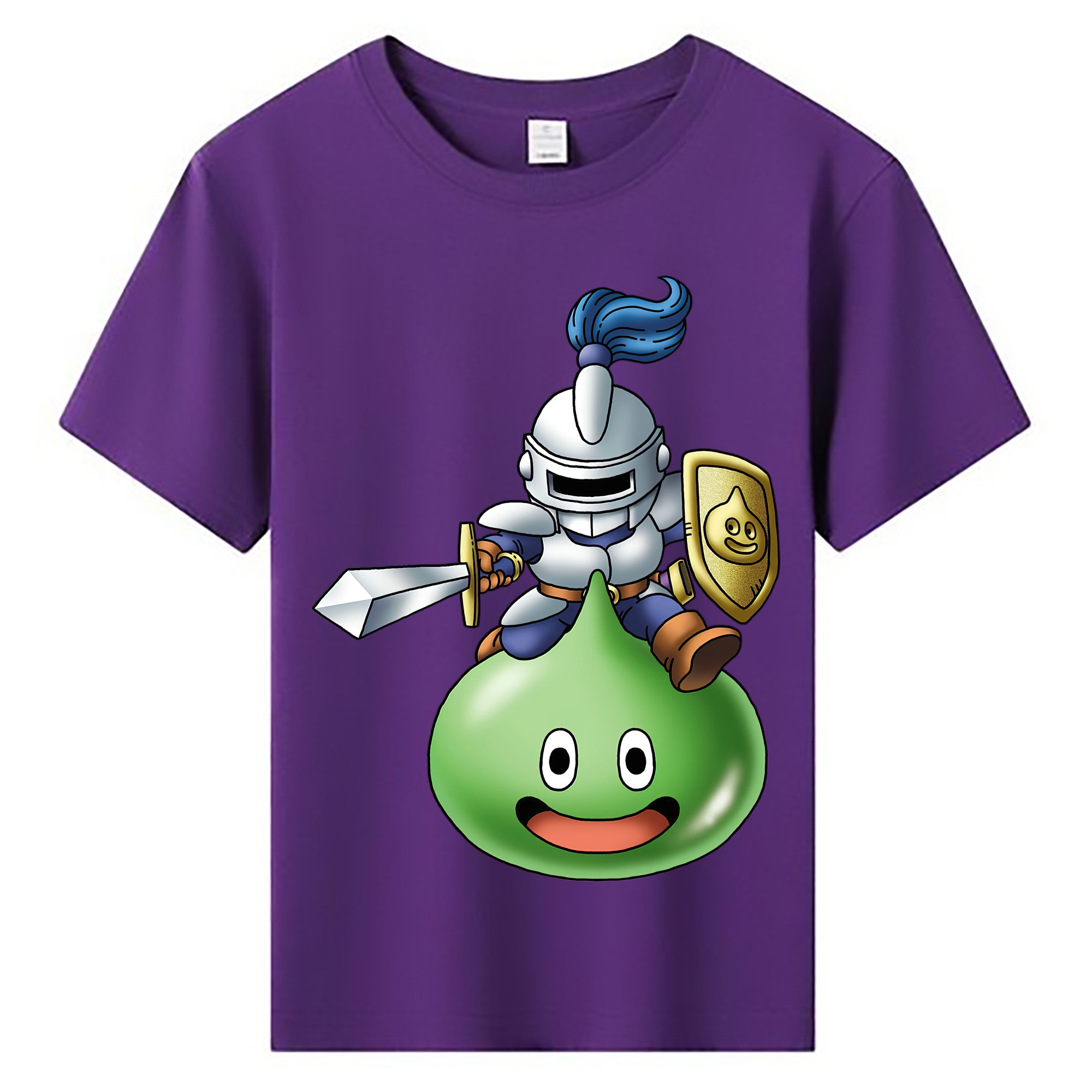 （画像用） ドラゴンクエスト Doragon Kuesuto Dragon Quest 綿100％キッズTシャツ（フロントプリント）