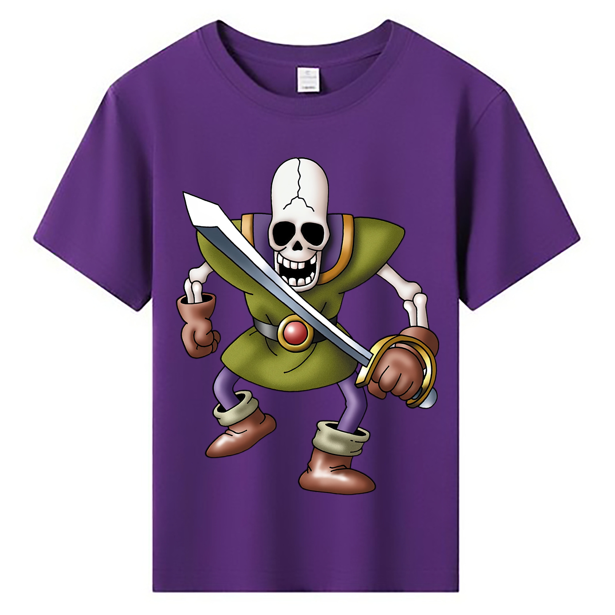 （画像用） ドラゴンクエスト Doragon Kuesuto Dragon Quest 綿100％キッズTシャツ（フロントプリント）