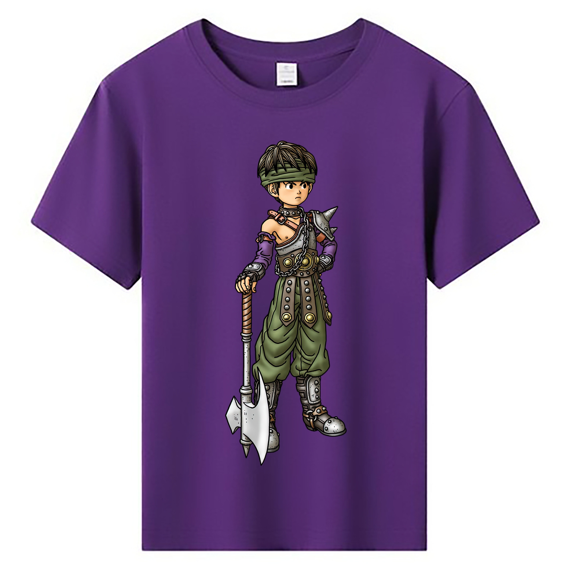 （画像用） ドラゴンクエスト Doragon Kuesuto Dragon Quest 綿100％キッズTシャツ（フロントプリント）