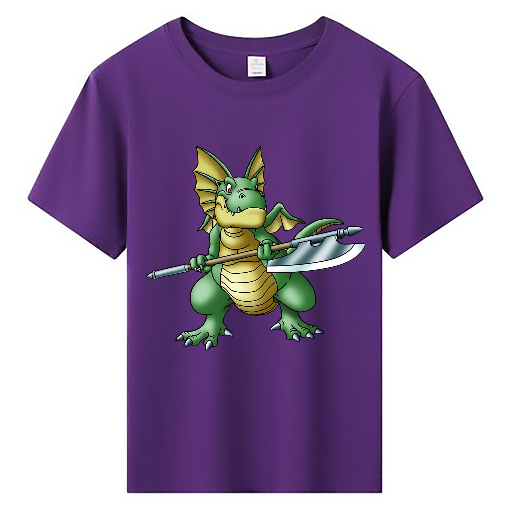 （画像用） ドラゴンクエスト Doragon Kuesuto Dragon Quest 綿100％キッズTシャツ（フロントプリント）