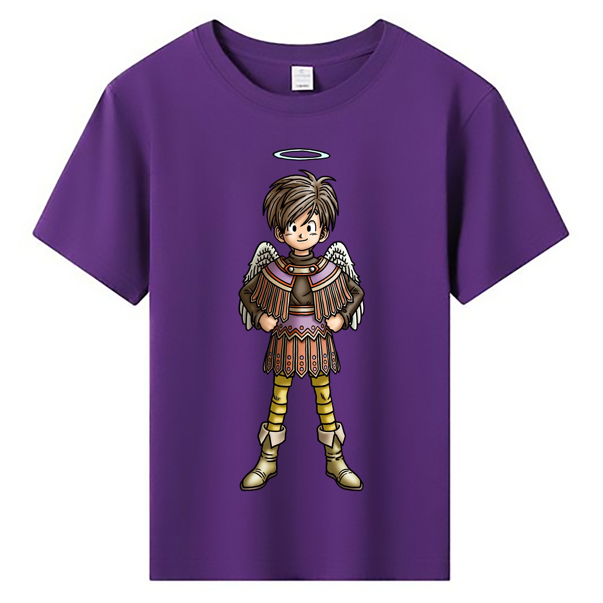 （画像用） ドラゴンクエスト Doragon Kuesuto Dragon Quest 綿100％キッズTシャツ（フロントプリント）