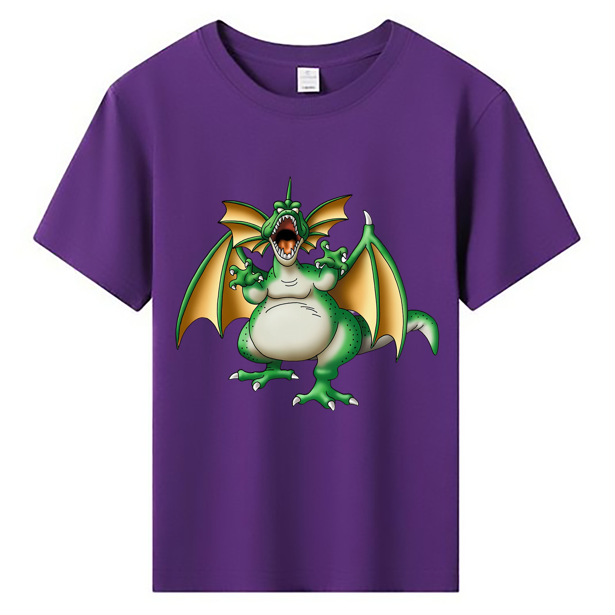 （画像用） ドラゴンクエスト Doragon Kuesuto Dragon Quest 綿100％キッズTシャツ（フロントプリント）
