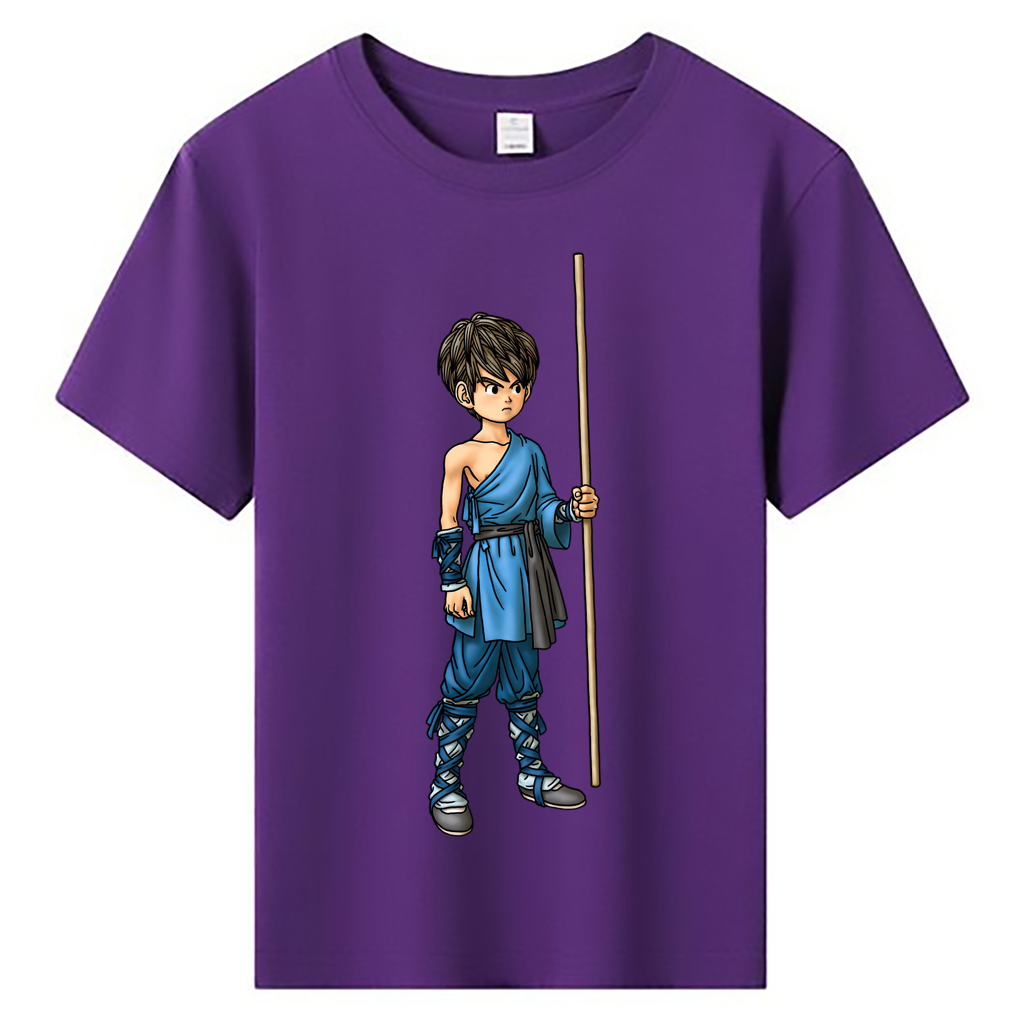 （画像用） ドラゴンクエスト Doragon Kuesuto Dragon Quest 綿100％キッズTシャツ（フロントプリント）