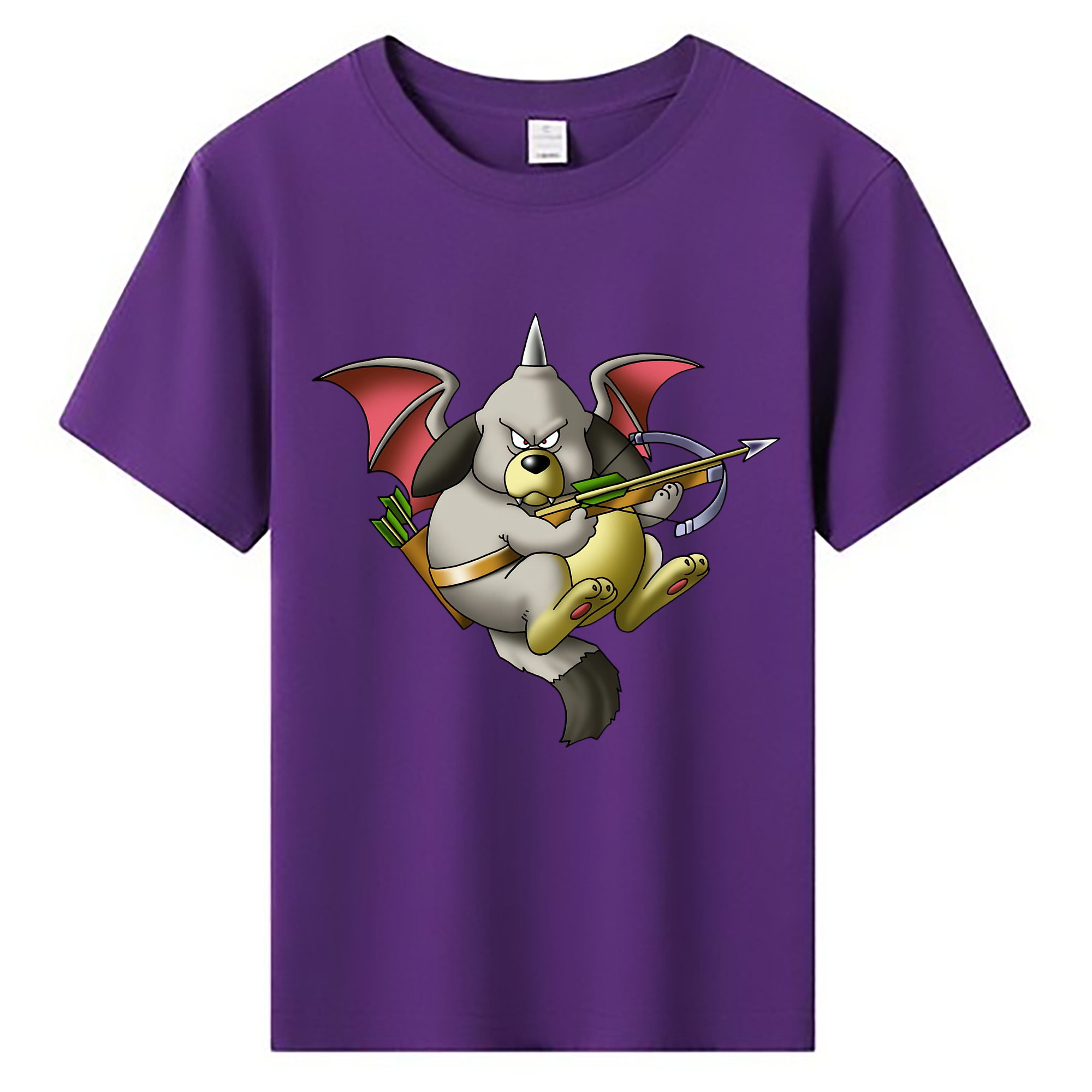 （画像用） ドラゴンクエスト Doragon Kuesuto Dragon Quest 綿100％キッズTシャツ（フロントプリント）