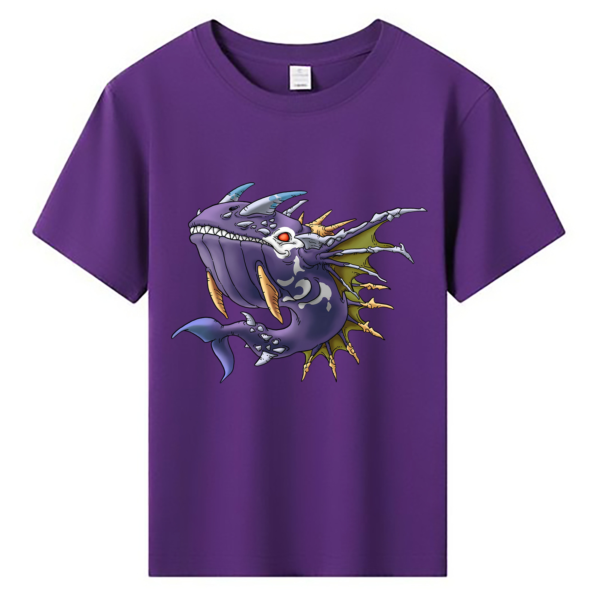 （画像用） ドラゴンクエスト Doragon Kuesuto Dragon Quest 綿100％キッズTシャツ（フロントプリント）